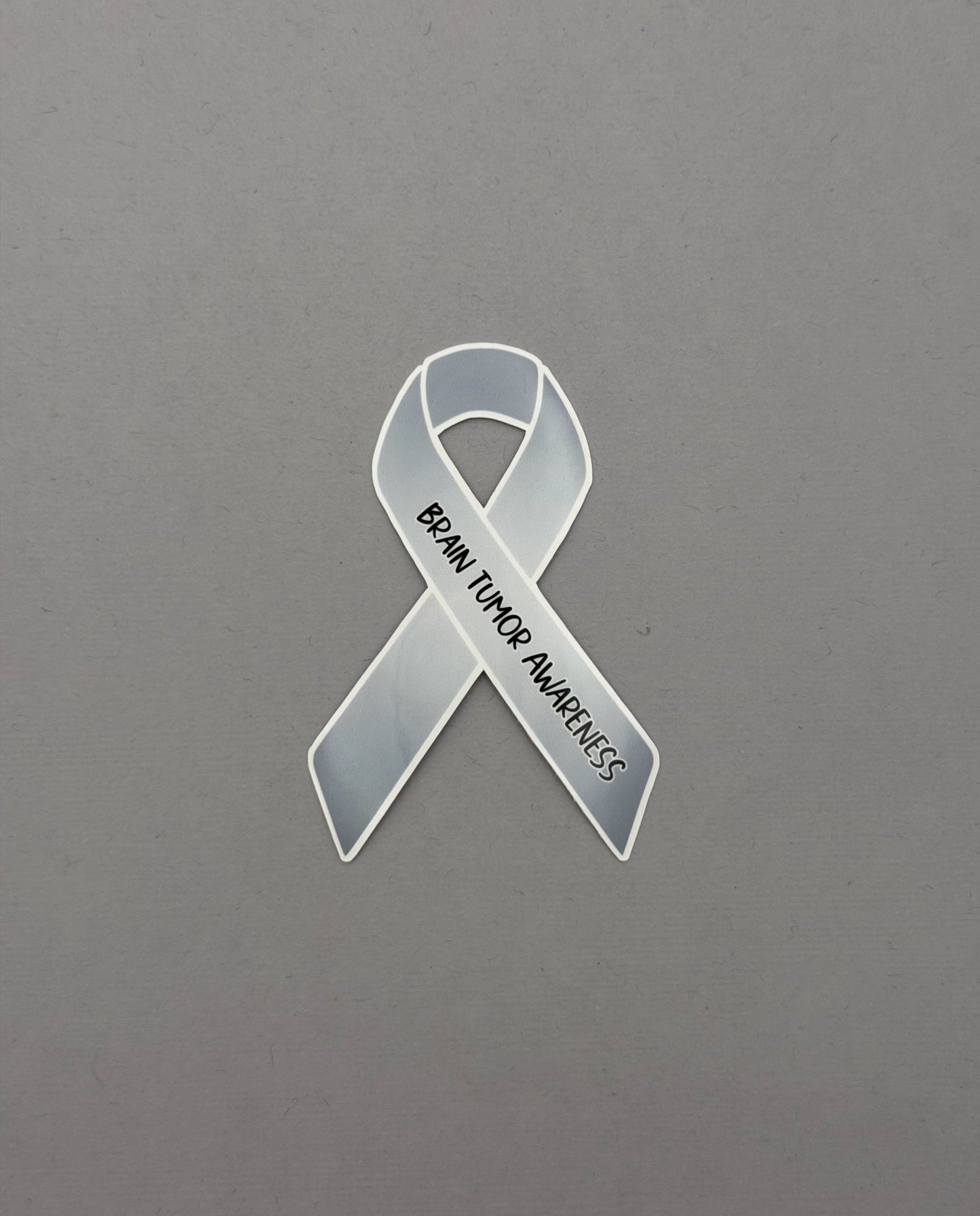 Brain Tumor Awareness Ribbon Sticker or Magnet