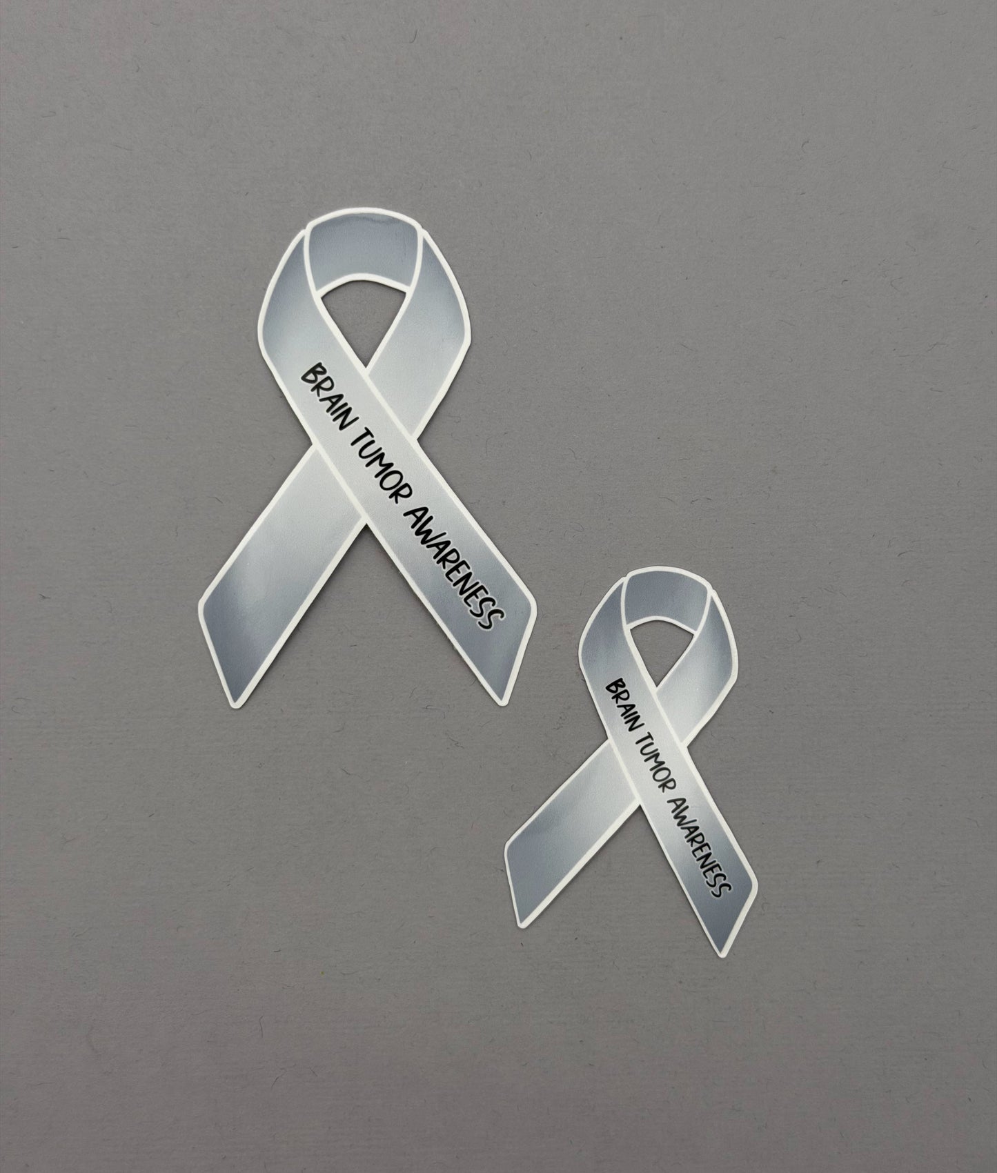 Brain Tumor Awareness Ribbon Sticker or Magnet