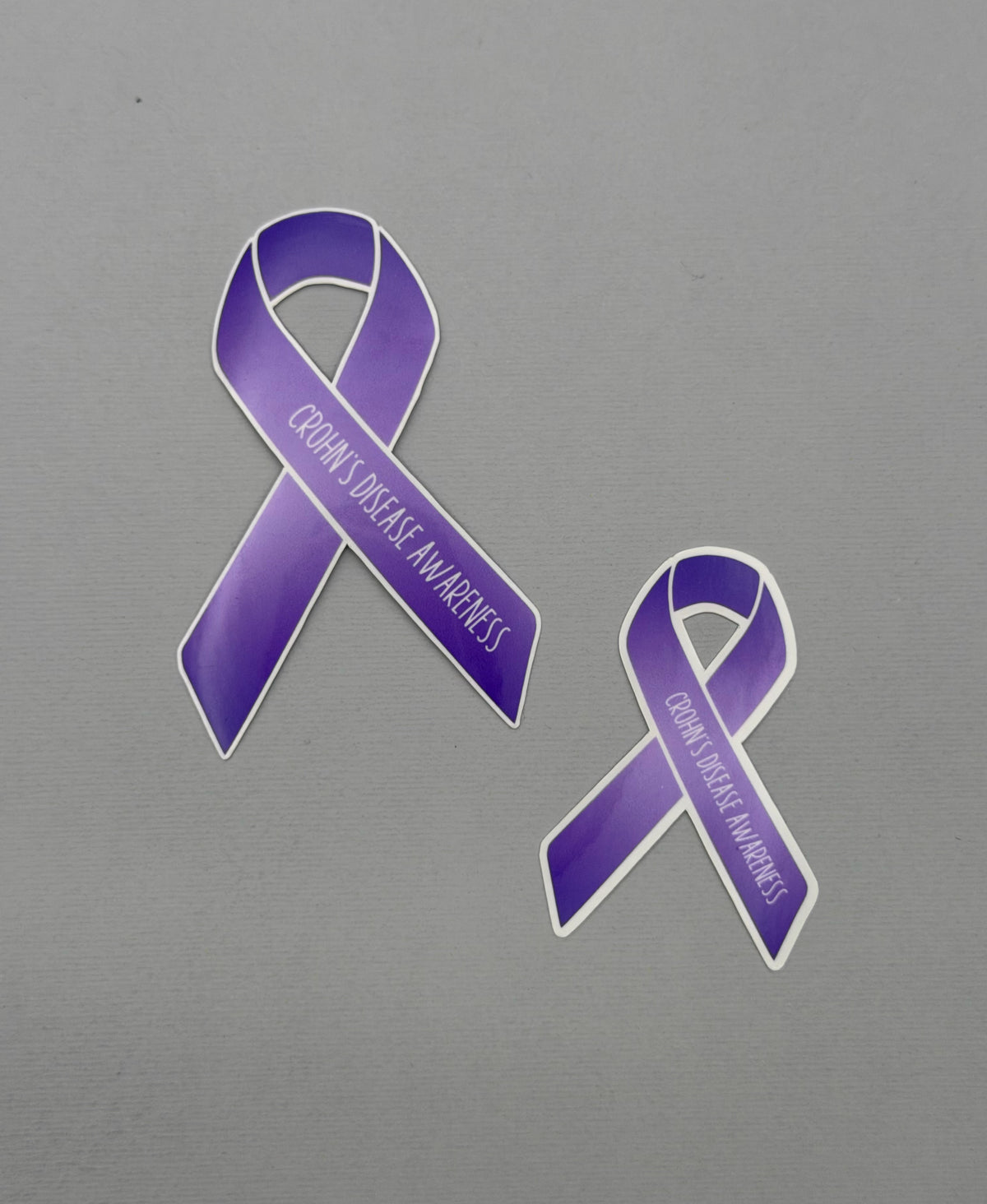 Crohn's Disease Awareness Ribbon Sticker or Magnet