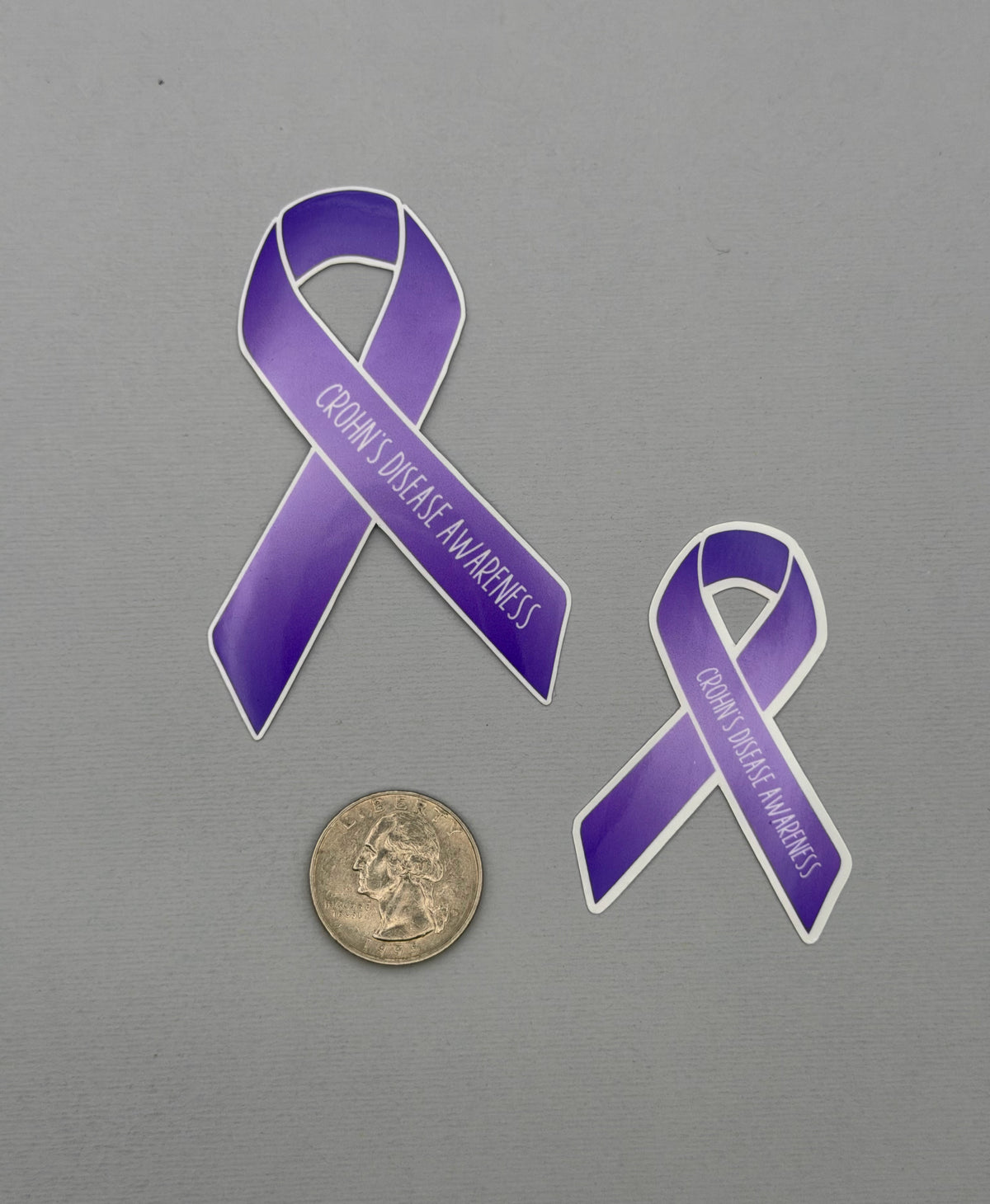 Crohn's Disease Awareness Ribbon Sticker or Magnet