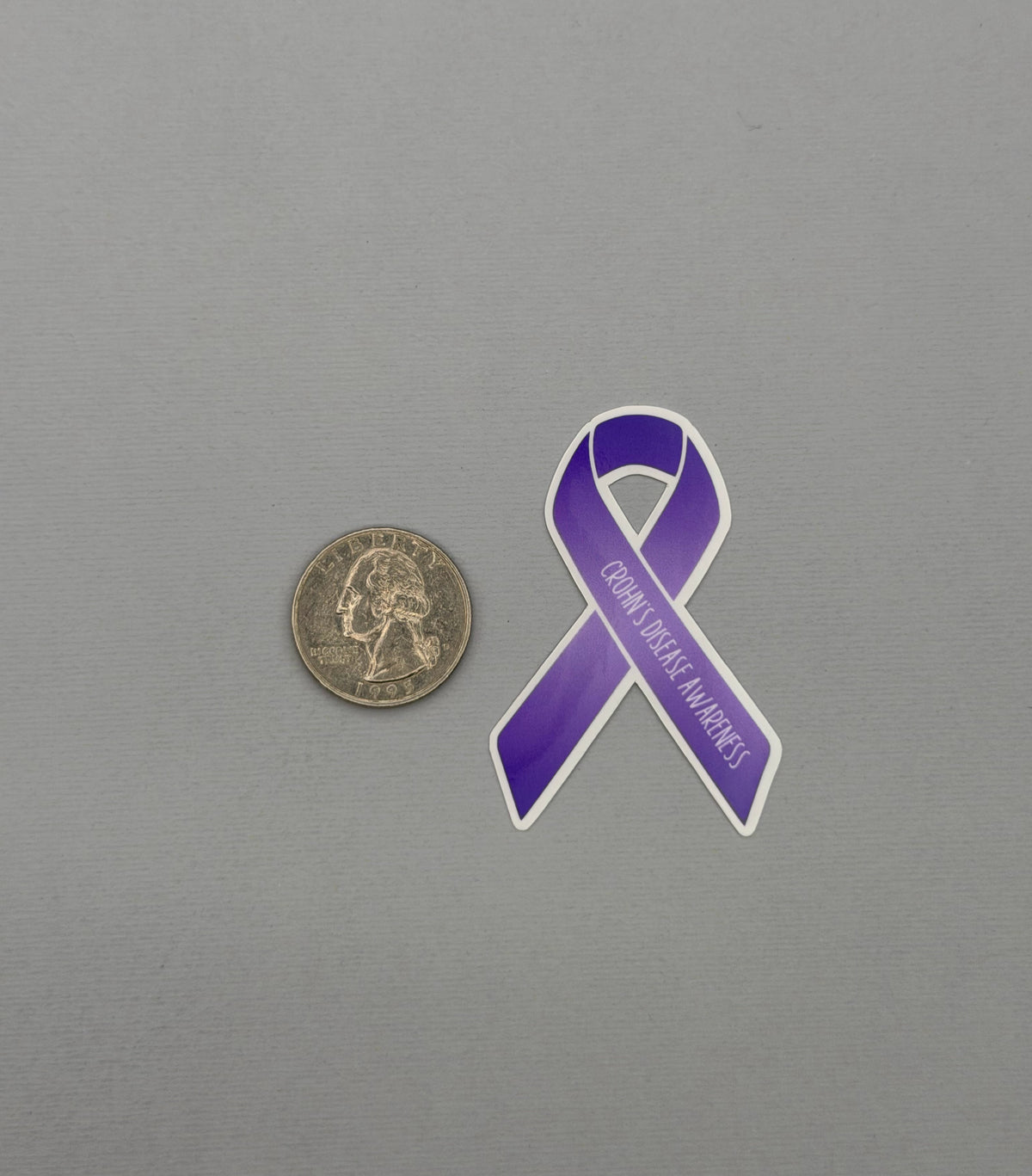 Crohn's Disease Awareness Ribbon Sticker or Magnet