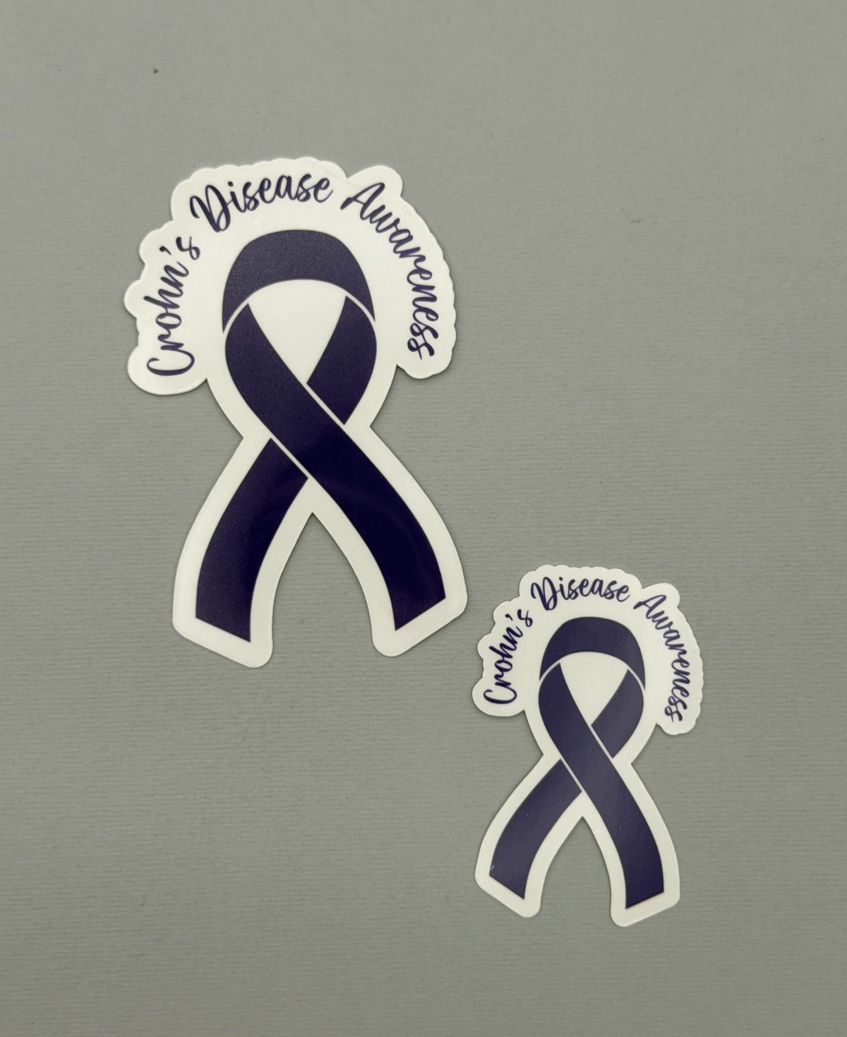 Crohn's Disease Awareness Ribbon Sticker or Magnet