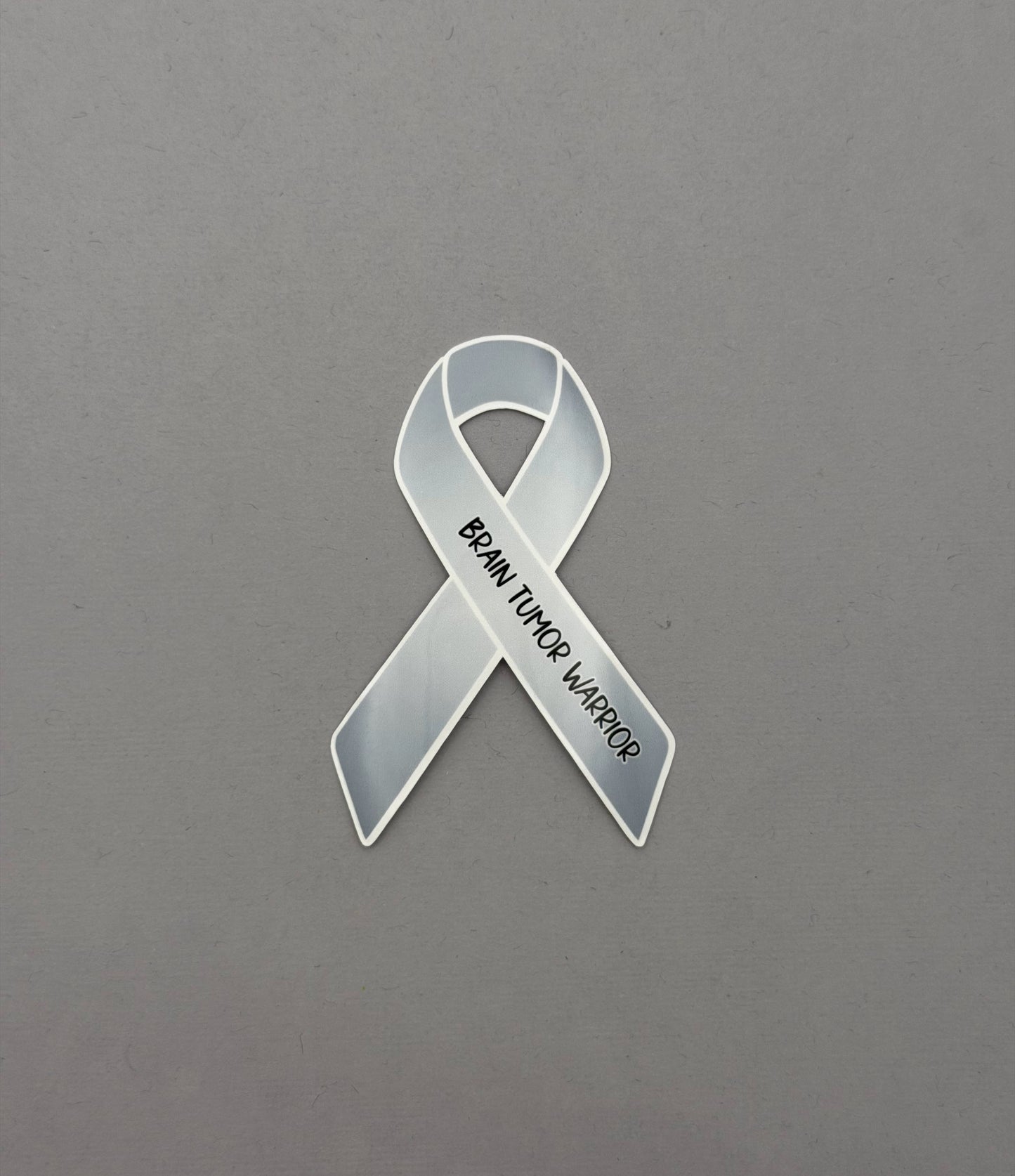 Brain Tumor Warrior Ribbon Sticker or Magnet