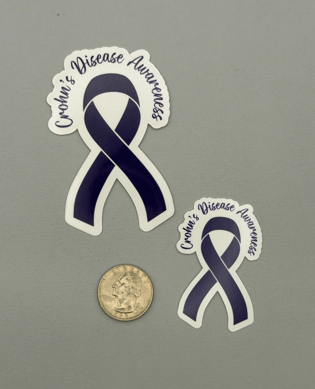Crohn's Disease Awareness Ribbon Sticker or Magnet