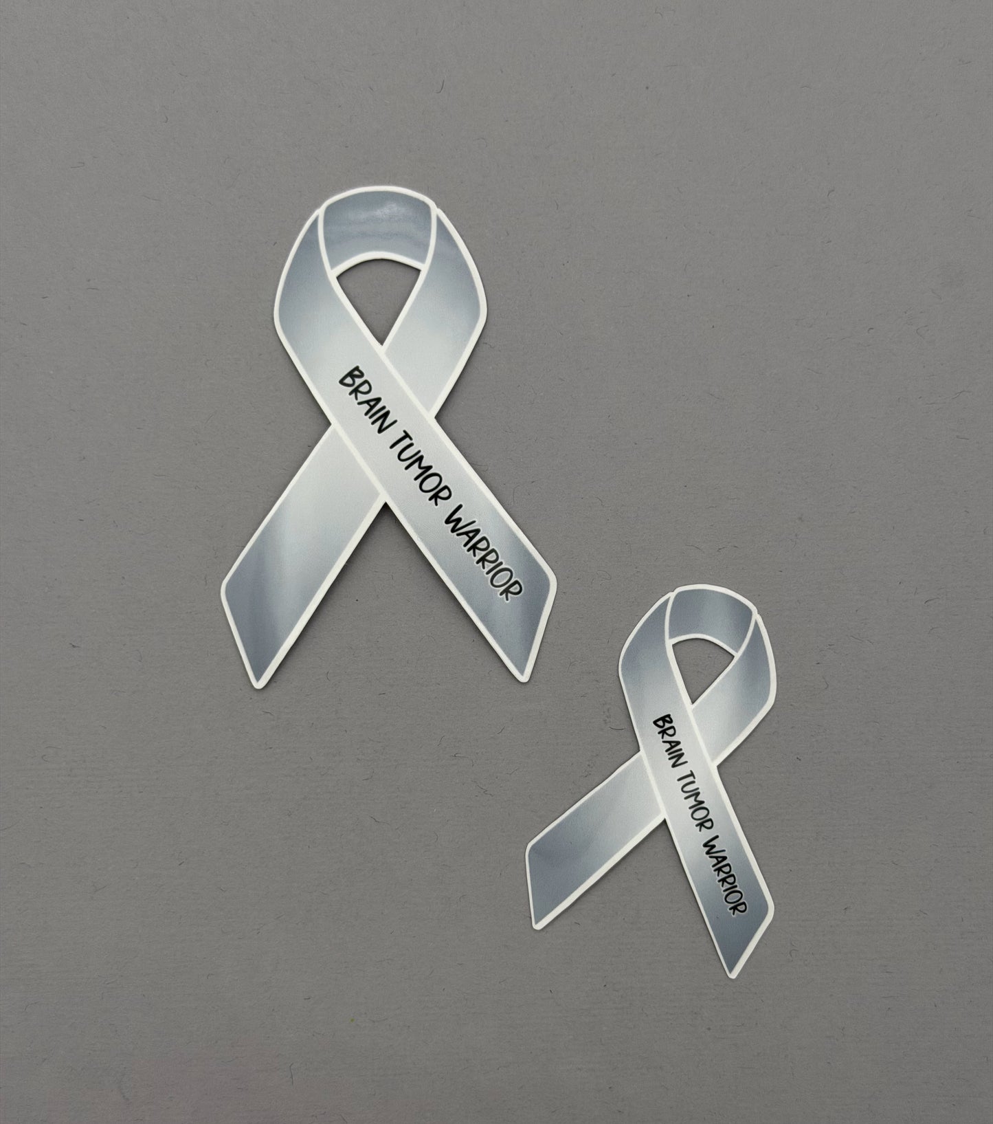 Brain Tumor Warrior Ribbon Sticker or Magnet