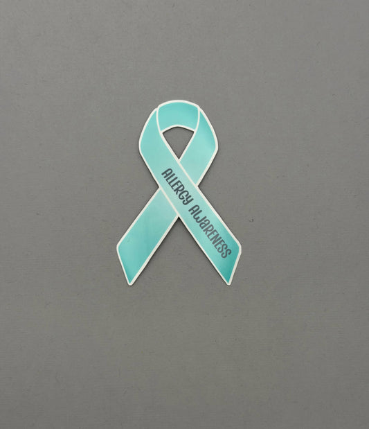 Allergy Awareness Ribbon Sticker or Magnet