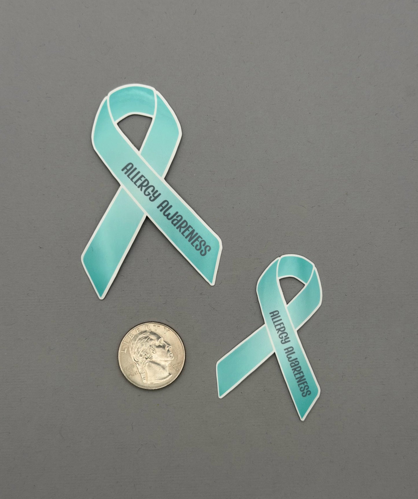 Allergy Awareness Ribbon Sticker or Magnet