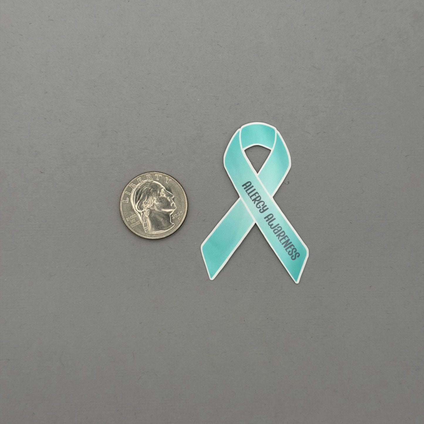 Allergy Awareness Ribbon Sticker or Magnet