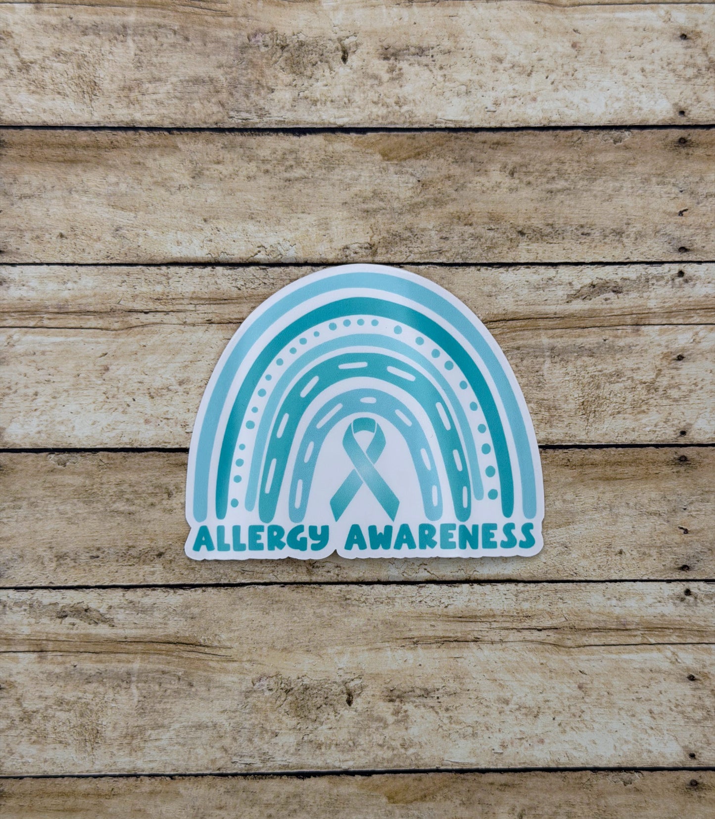 Allergy Awareness Rainbow Sticker or Magnet