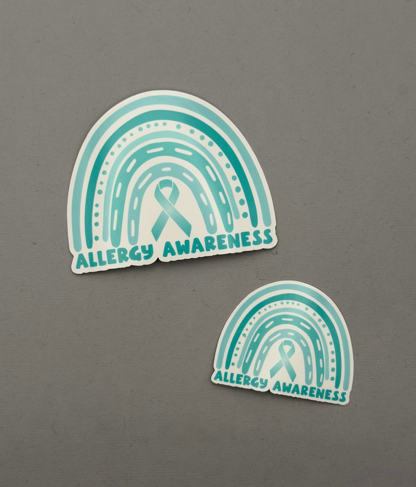 Allergy Awareness Rainbow Sticker or Magnet