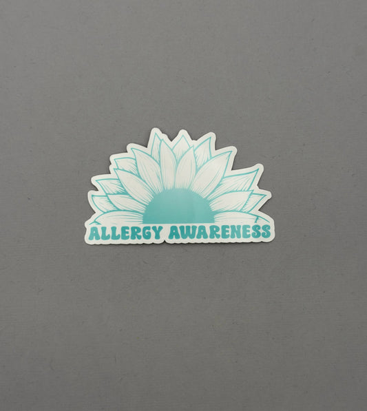 Allergy Awareness Sunflower Sticker or Magnet