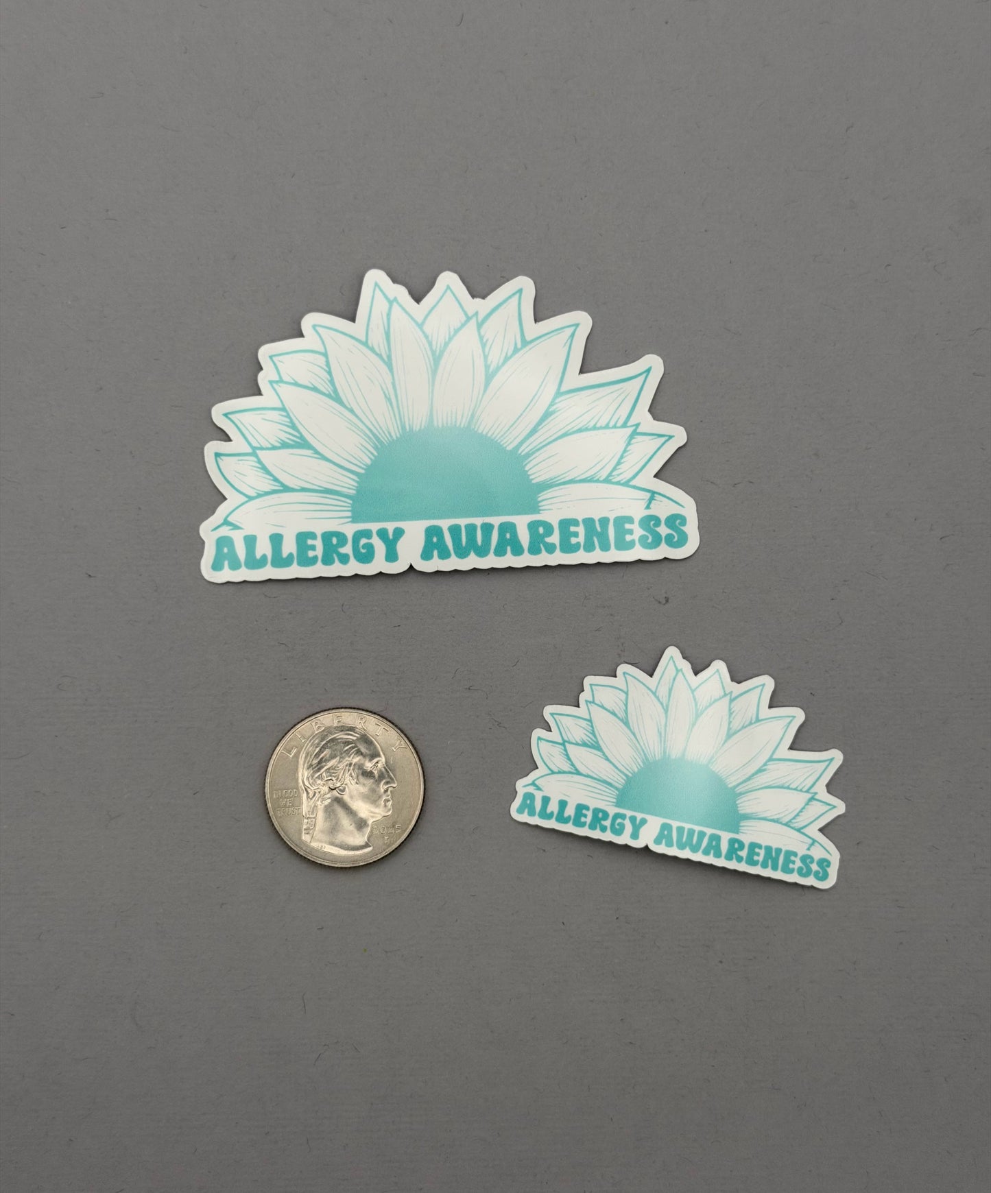 Allergy Awareness Sunflower Sticker or Magnet