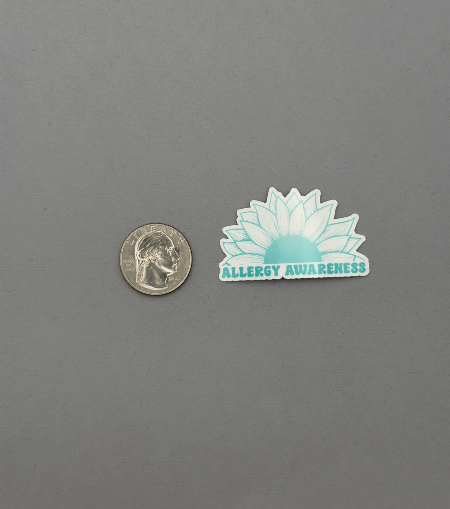 Allergy Awareness Sunflower Sticker or Magnet