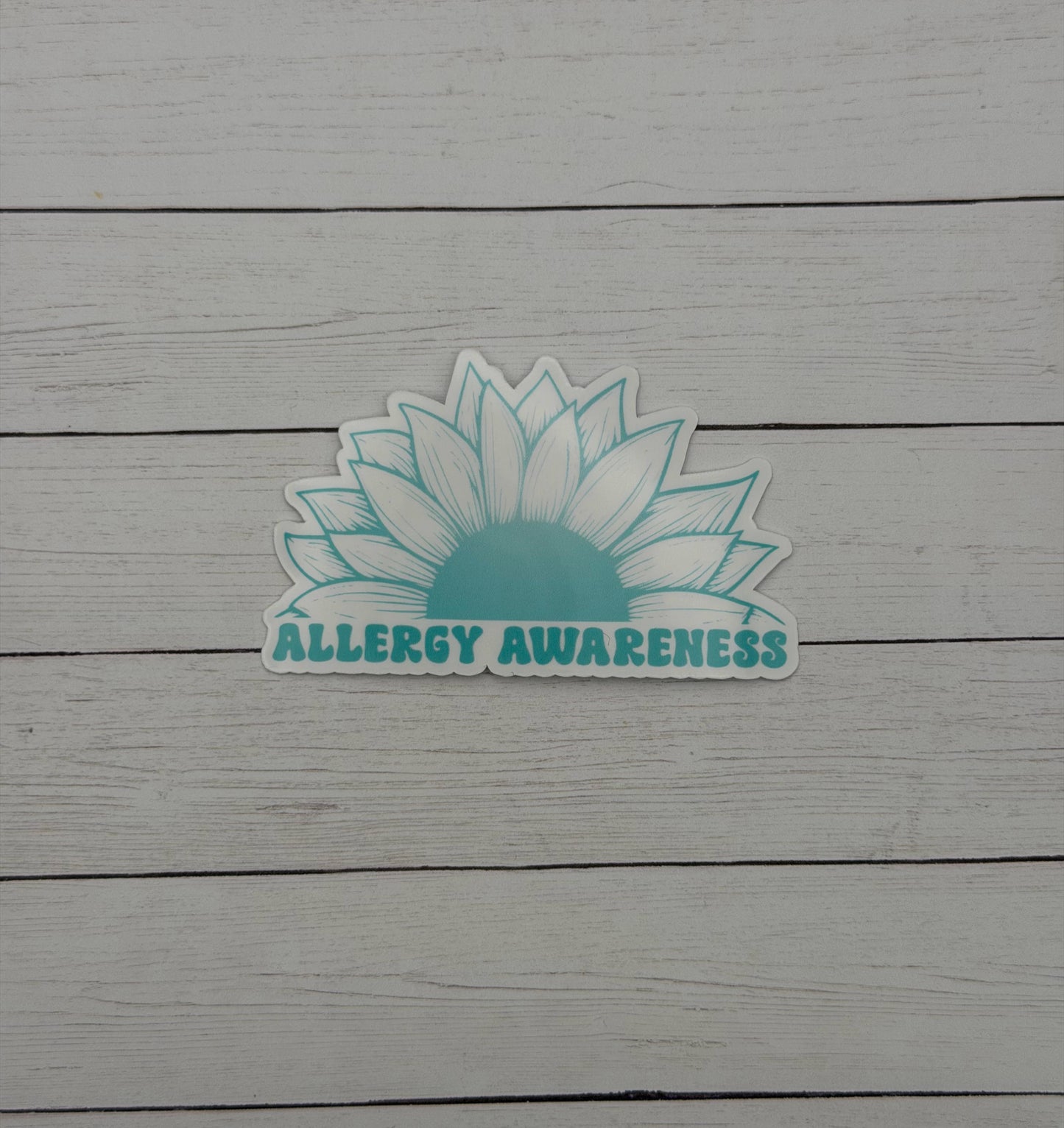Allergy Awareness Sunflower Sticker or Magnet