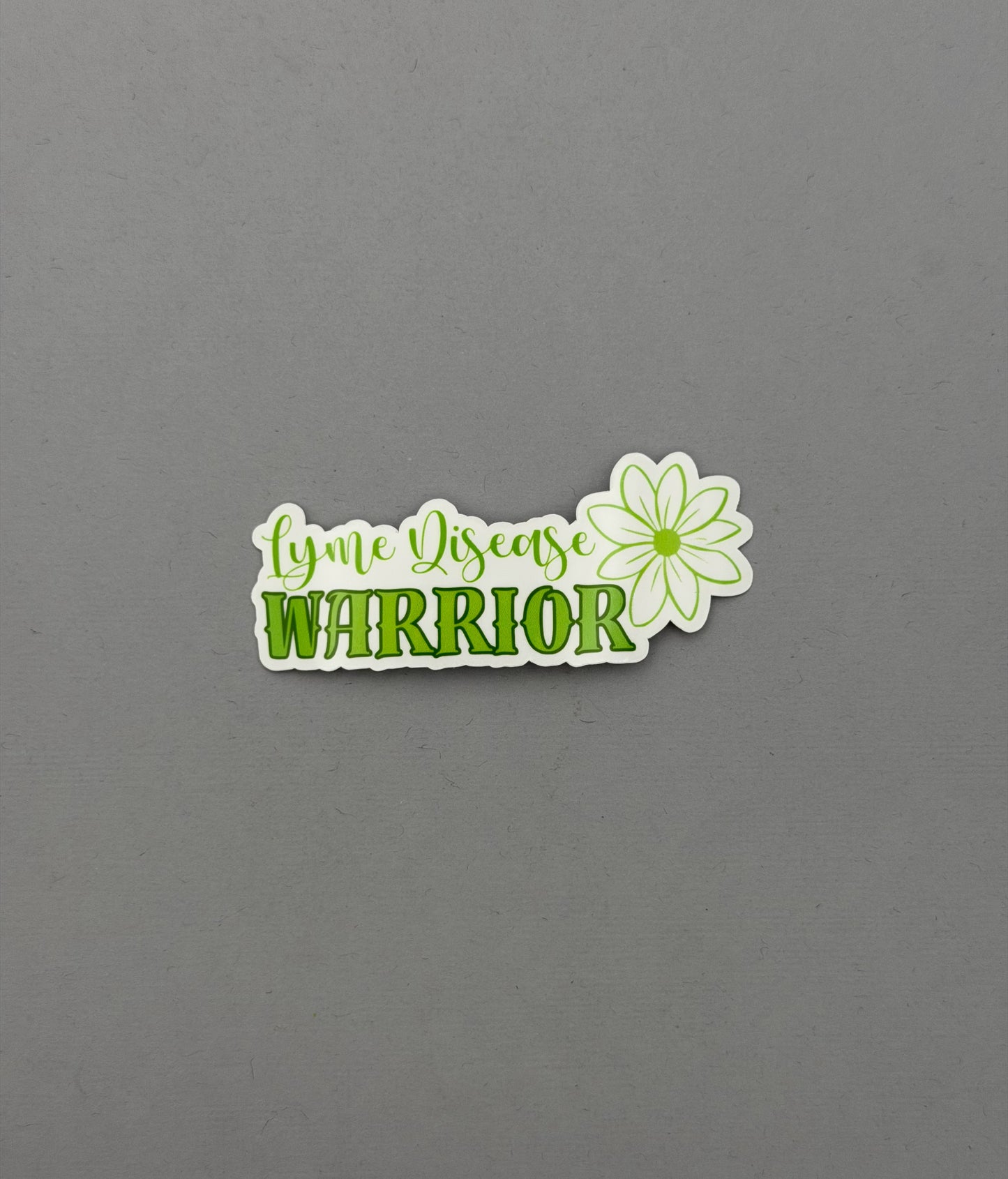 Lyme Disease Warrior Flower Sticker or Magnet