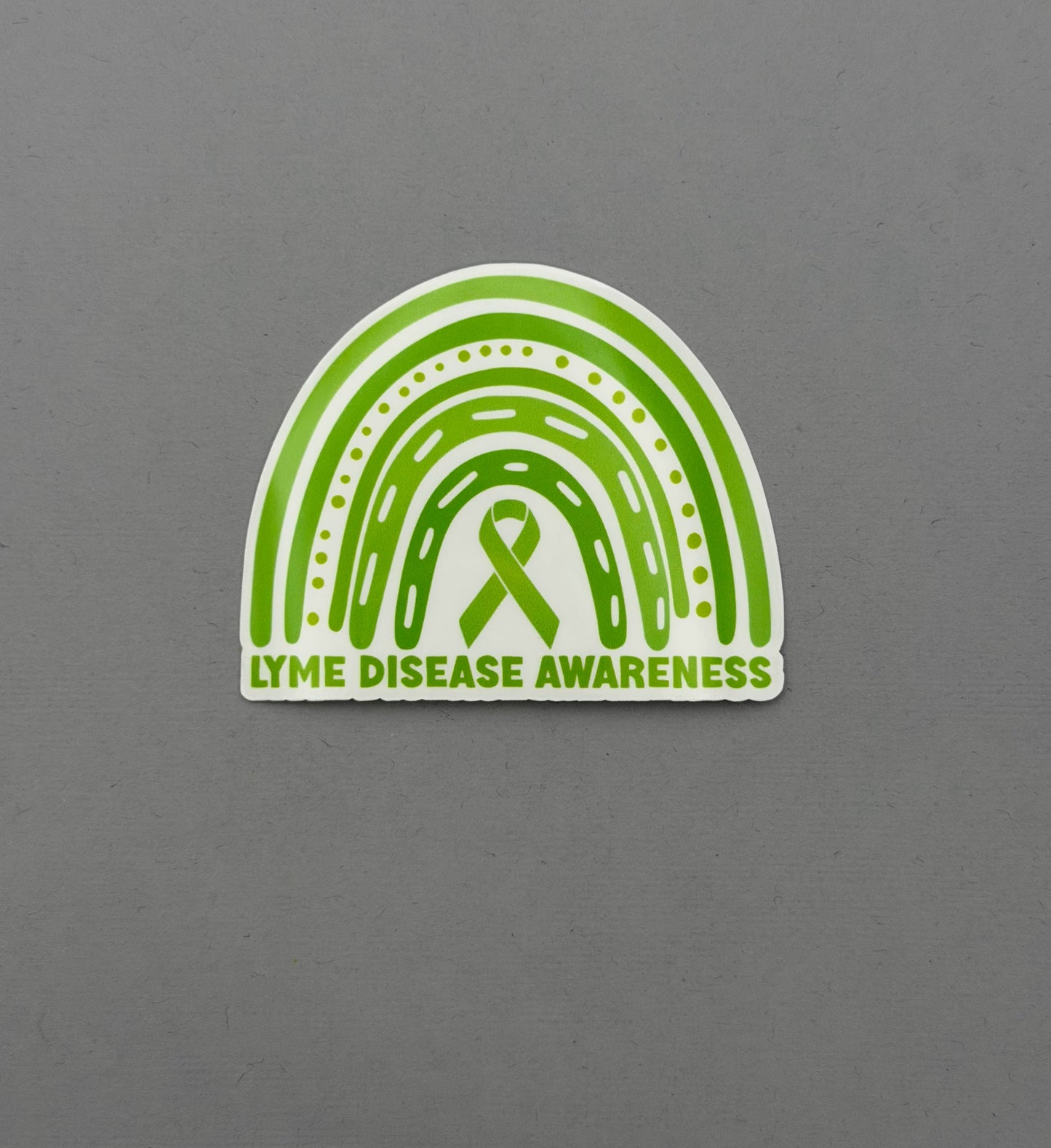 Lyme Disease Awareness Rainbow Sticker or Magnet