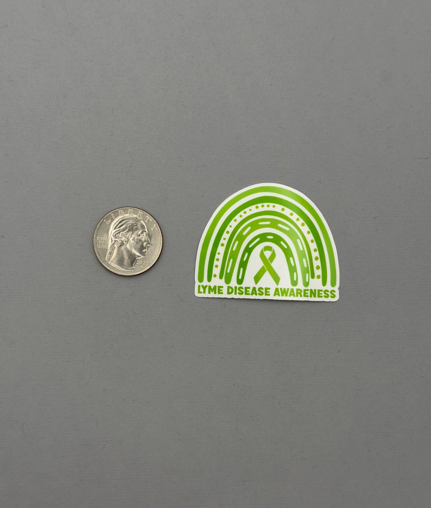 Lyme Disease Awareness Rainbow Sticker or Magnet