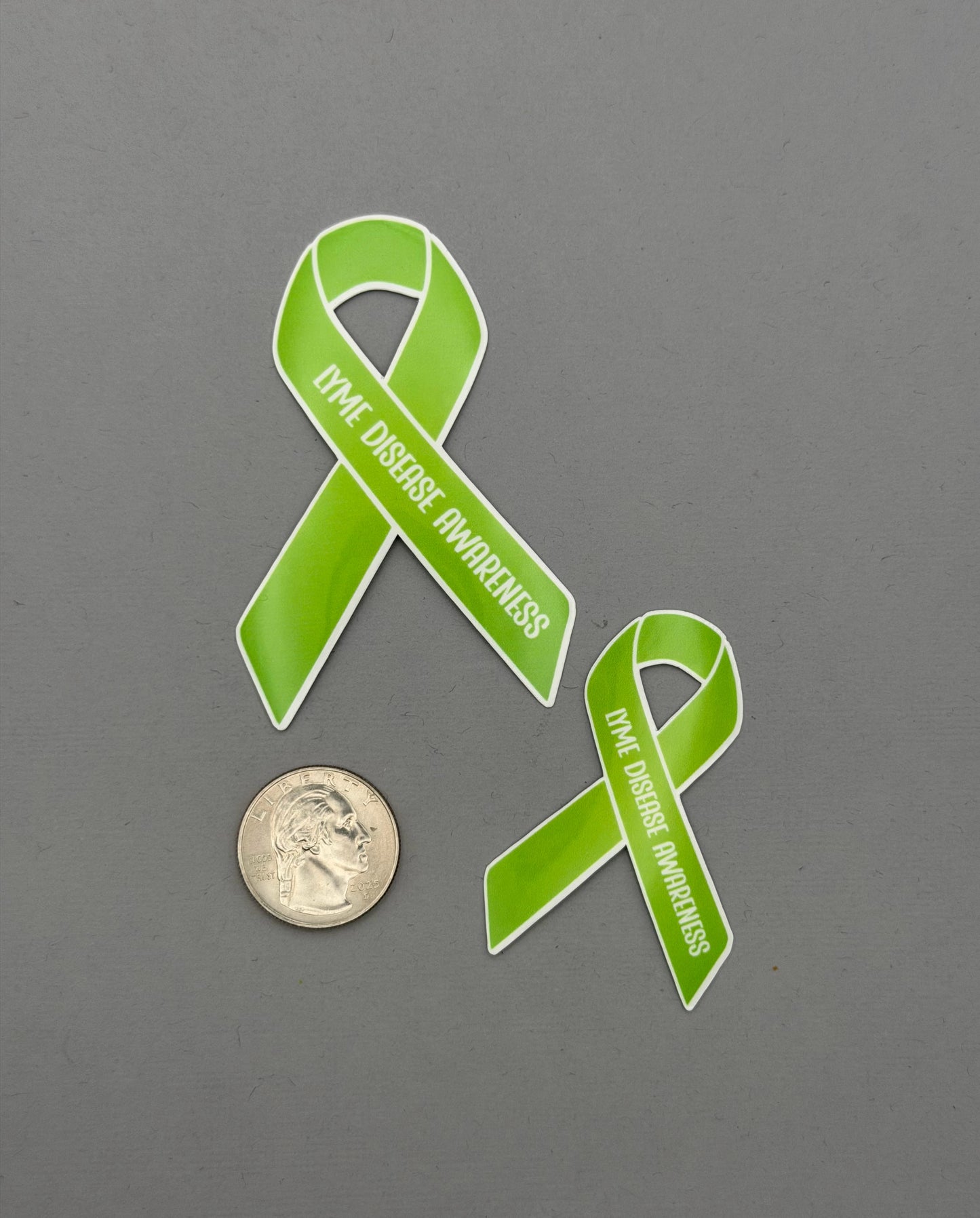 Lyme Disease Awareness Ribbon Sticker or Magnet