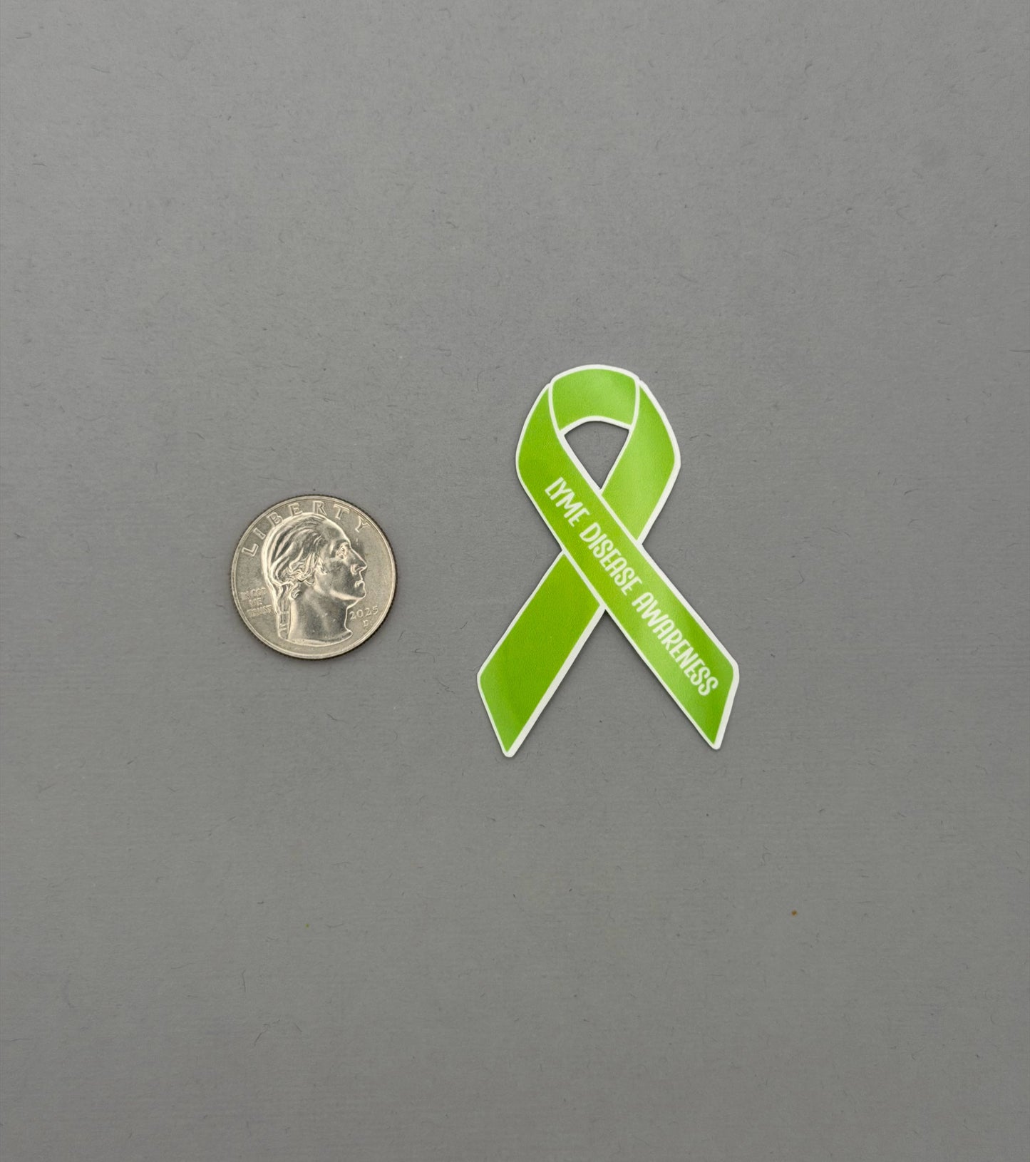 Lyme Disease Awareness Ribbon Sticker or Magnet