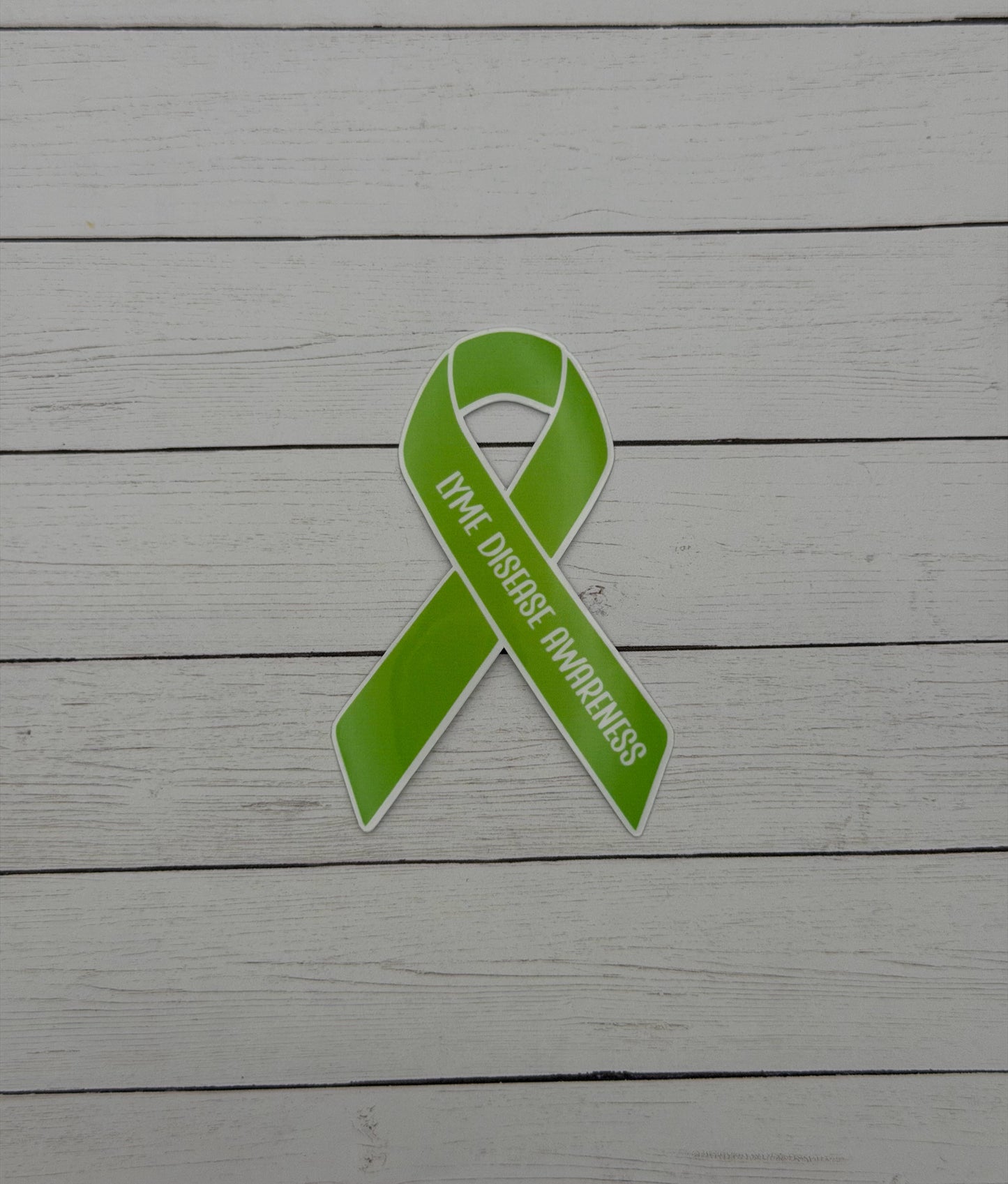 Lyme Disease Awareness Ribbon Sticker or Magnet