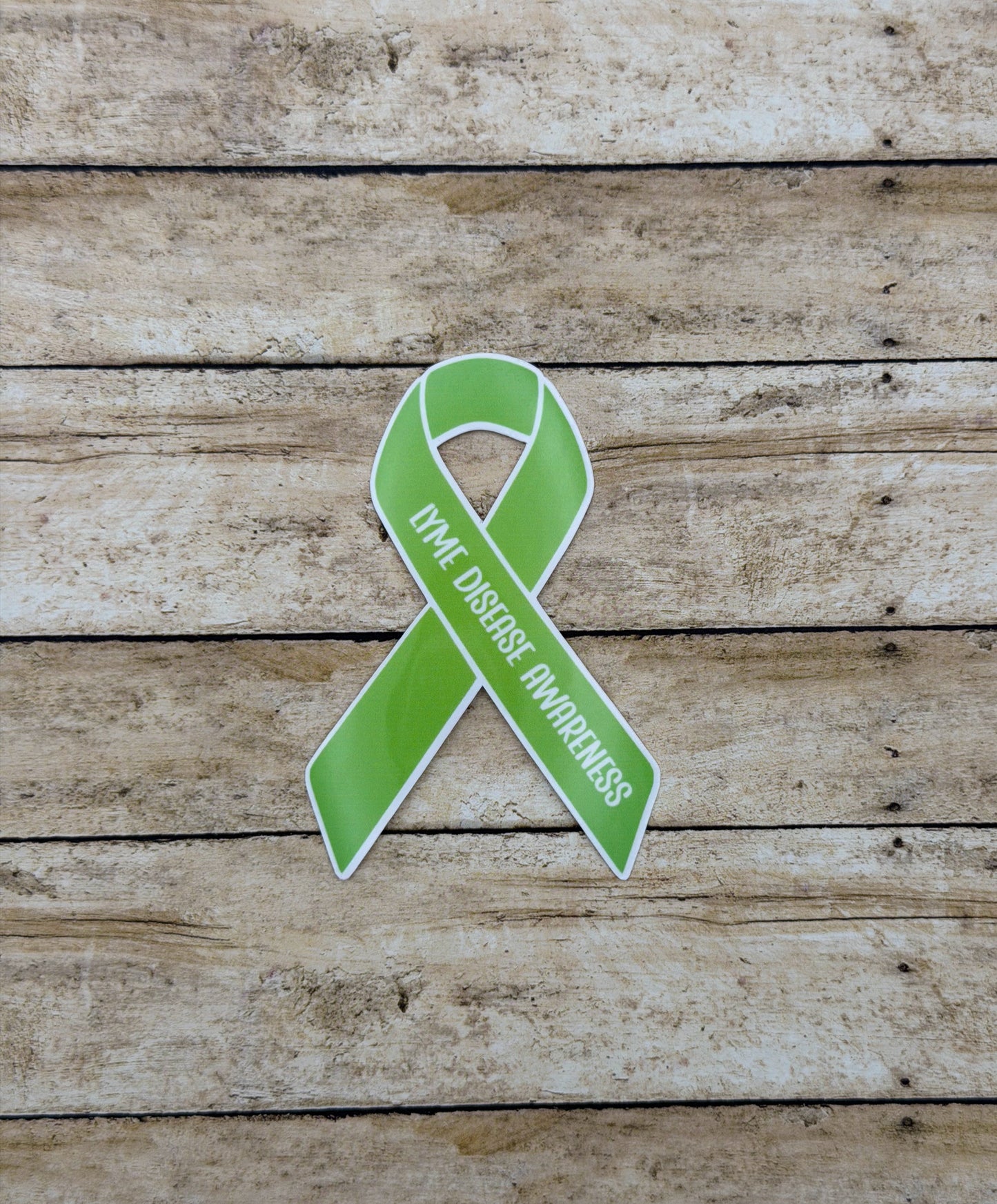 Lyme Disease Awareness Ribbon Sticker or Magnet