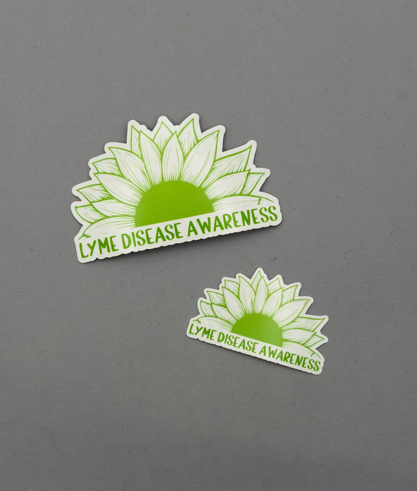 Lyme Disease Awareness Sunflower Sticker or Magnet