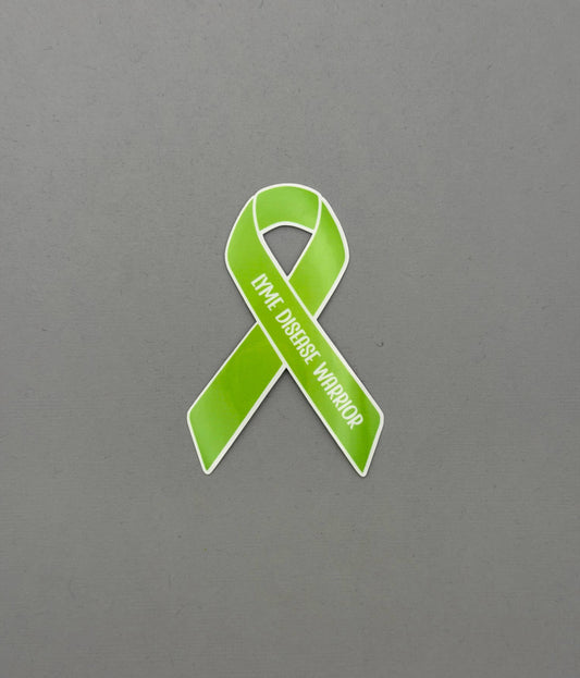Lyme Disease Warrior Ribbon Sticker or Magnet