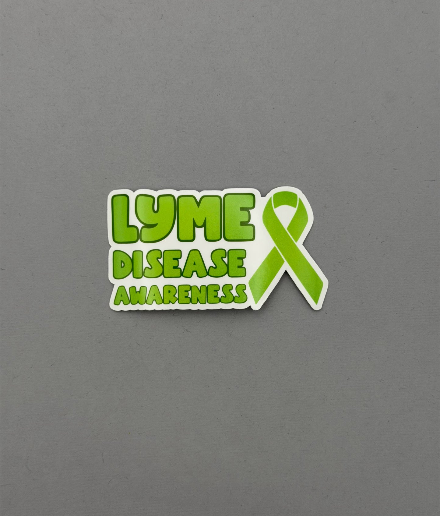 Lyme Disease Awareness with Ribbon Sticker or Magnet