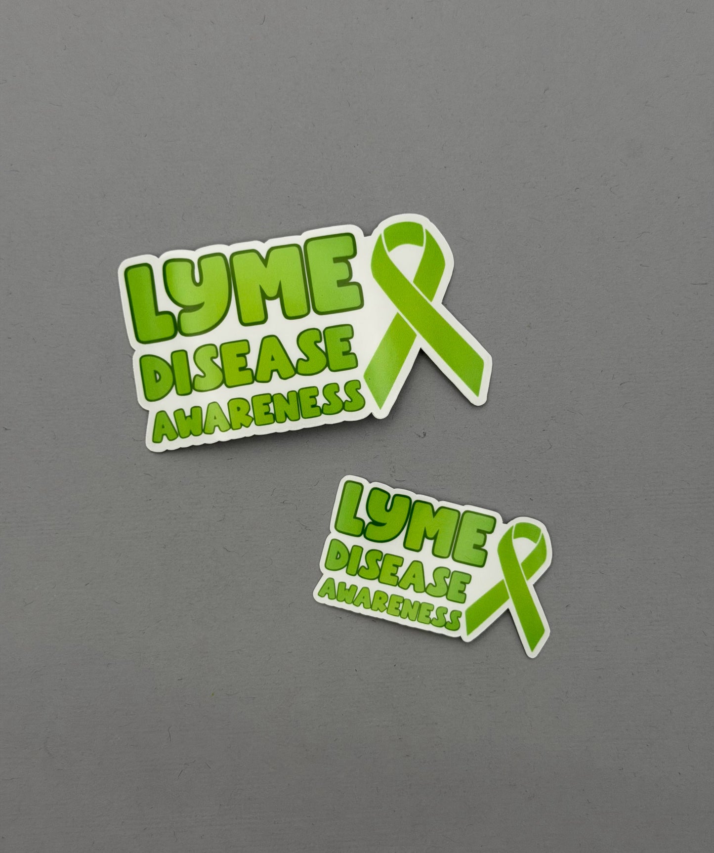 Lyme Disease Awareness with Ribbon Sticker or Magnet