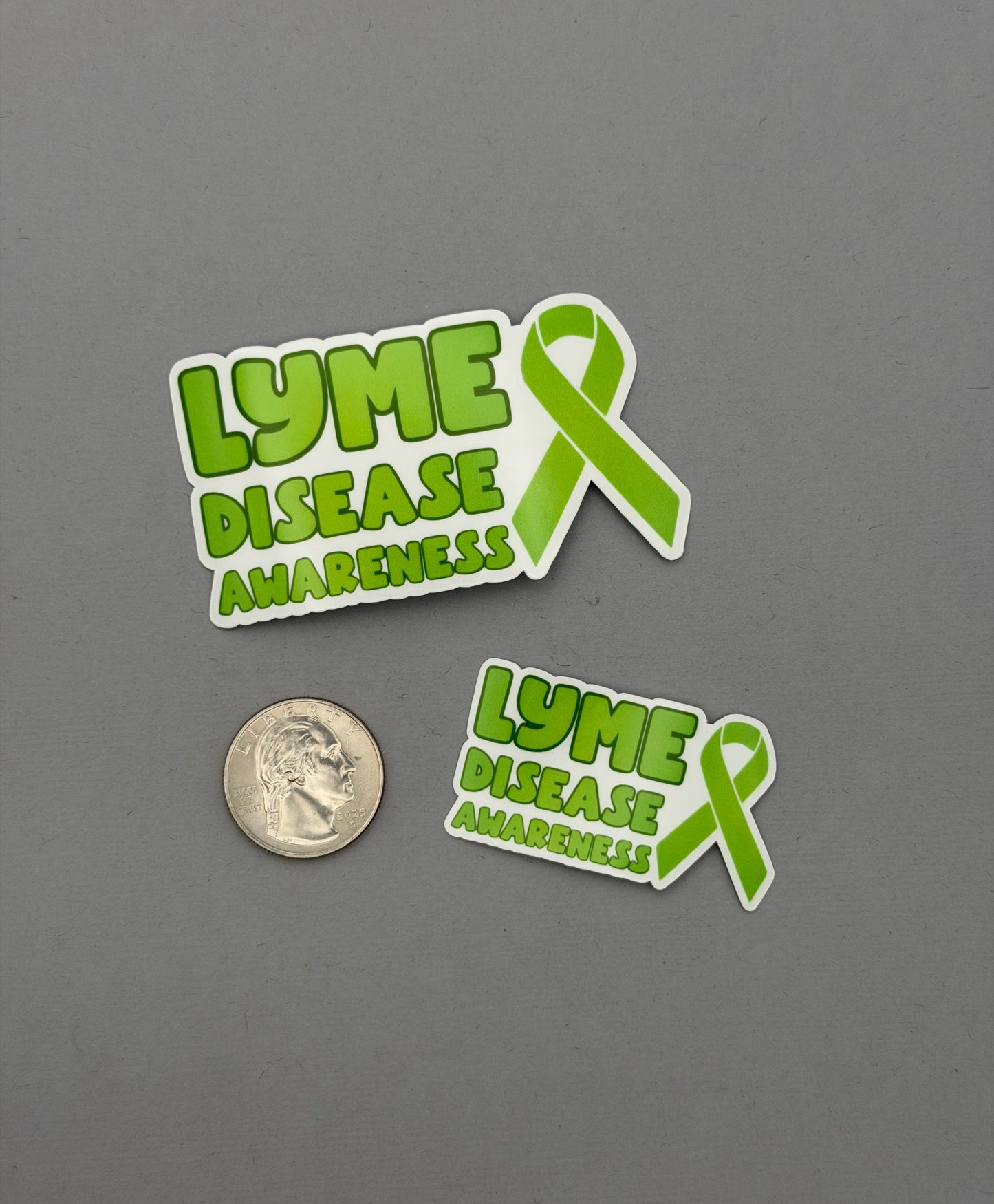 Lyme Disease Awareness with Ribbon Sticker or Magnet