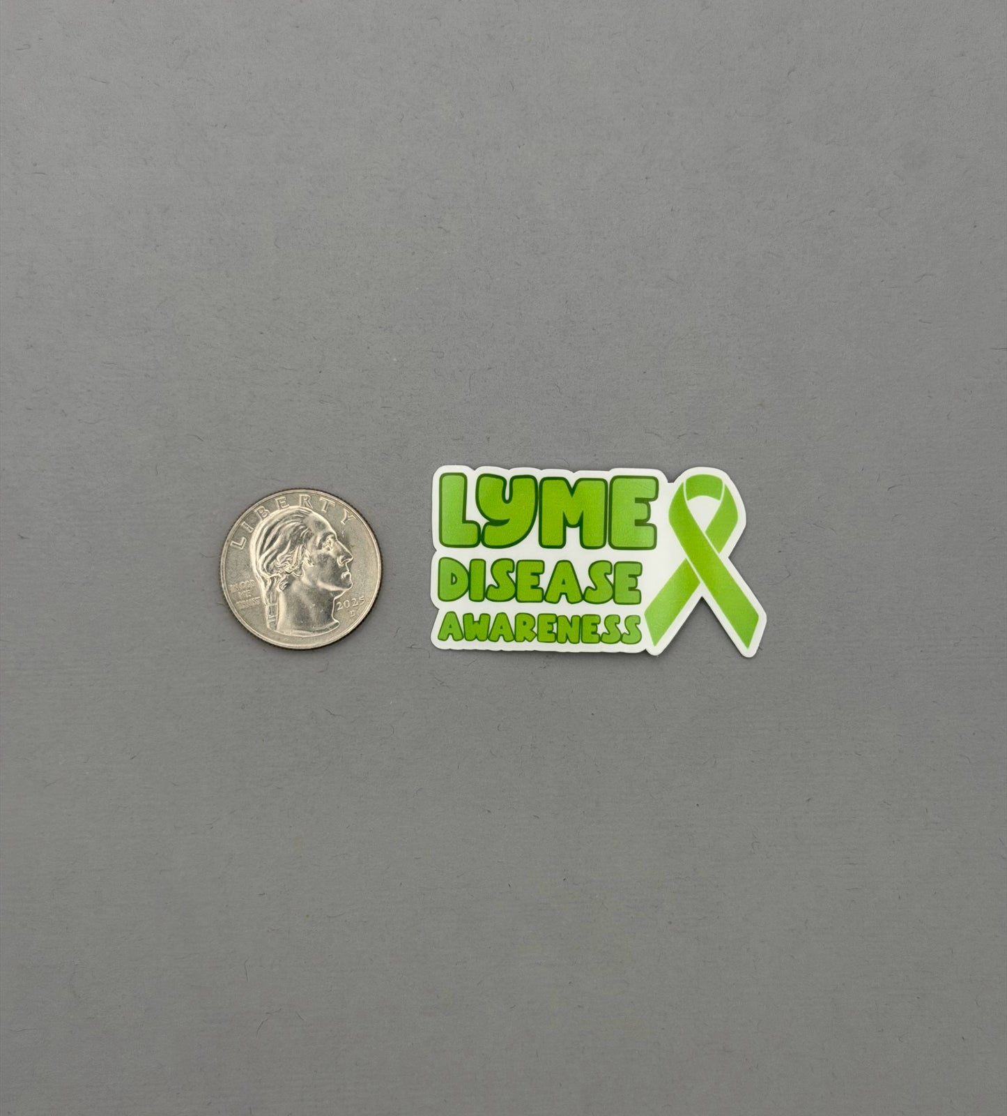 Lyme Disease Awareness with Ribbon Sticker or Magnet