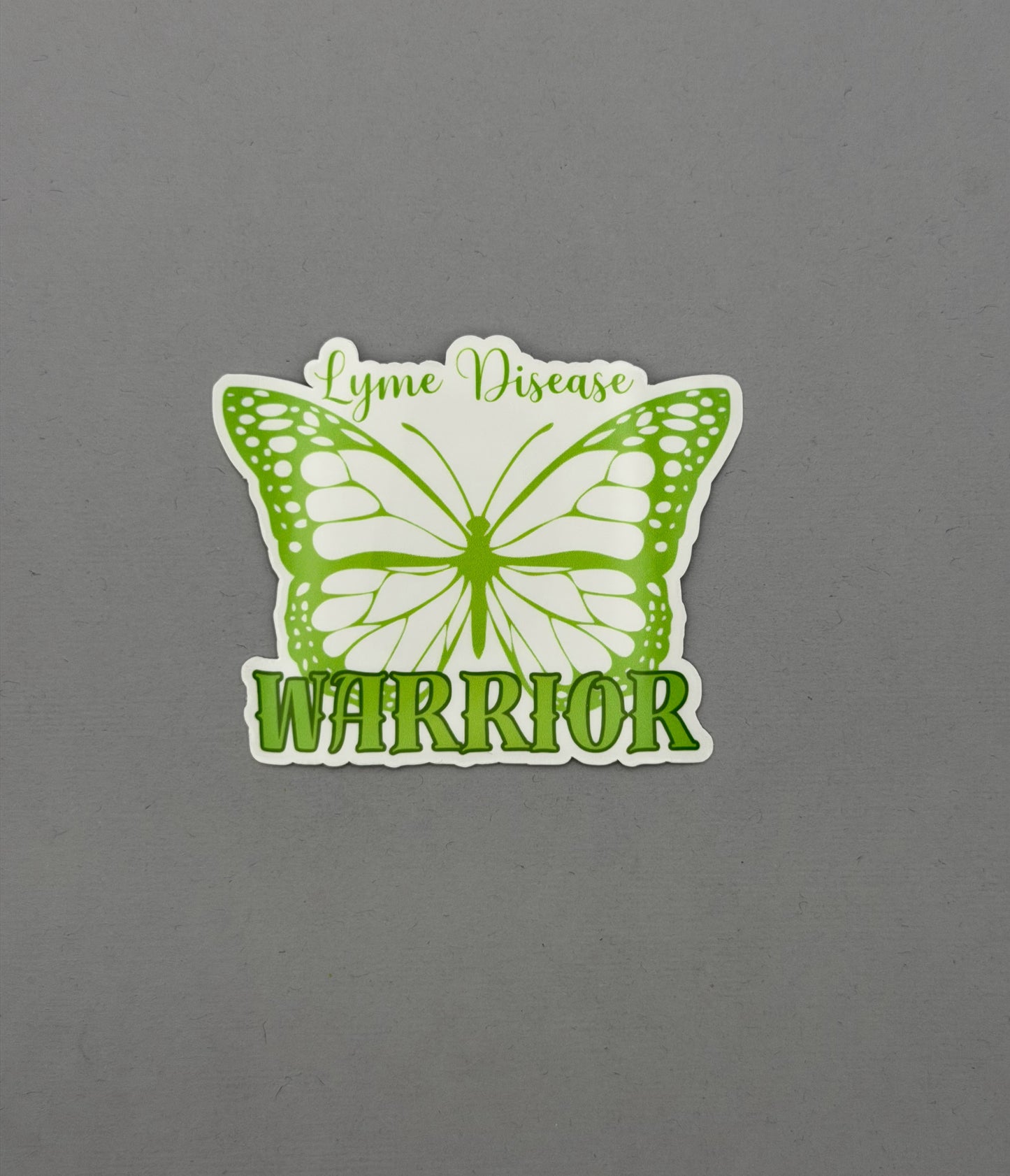 Lyme Disease Warrior Butterfly Sticker or Magnet