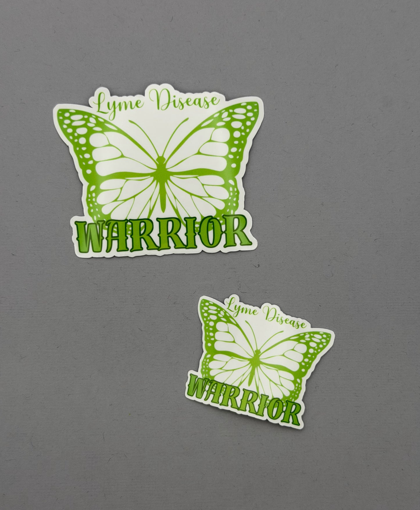 Lyme Disease Warrior Butterfly Sticker or Magnet