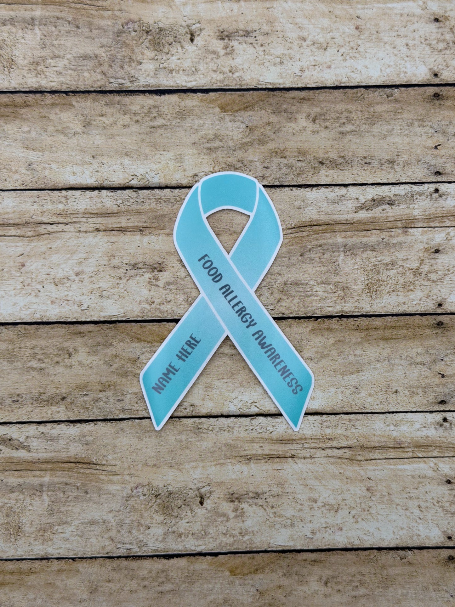 Food Allergy Awareness Custom Sticker or Magnet