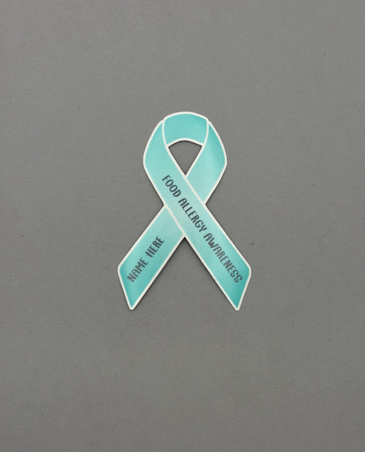 Food Allergy Awareness Custom Sticker or Magnet