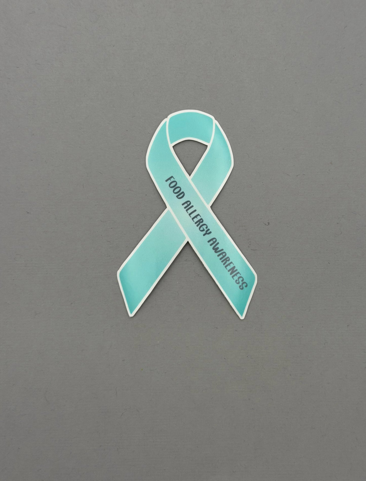 Food Allergy Awareness Ribbon Sticker or Magnet