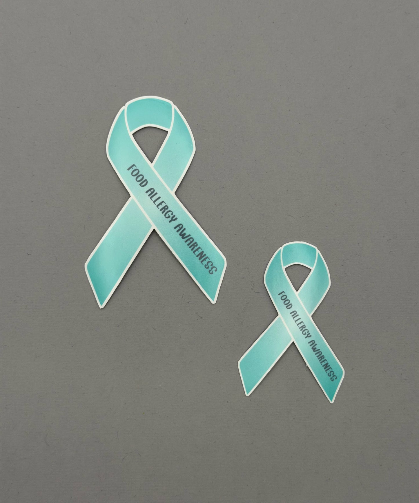 Food Allergy Awareness Ribbon Sticker or Magnet