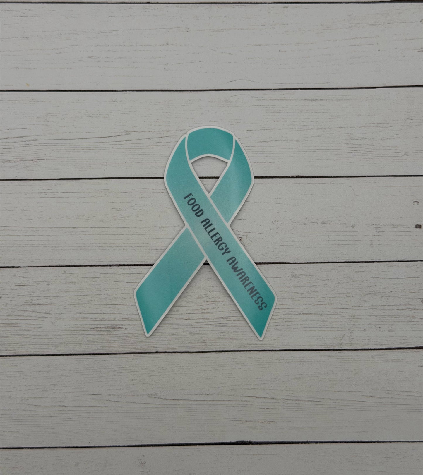 Food Allergy Awareness Ribbon Sticker or Magnet