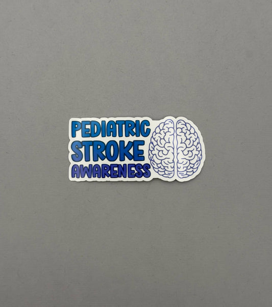 Pediatric Stroke Awareness with Brain Sticker or Magnet