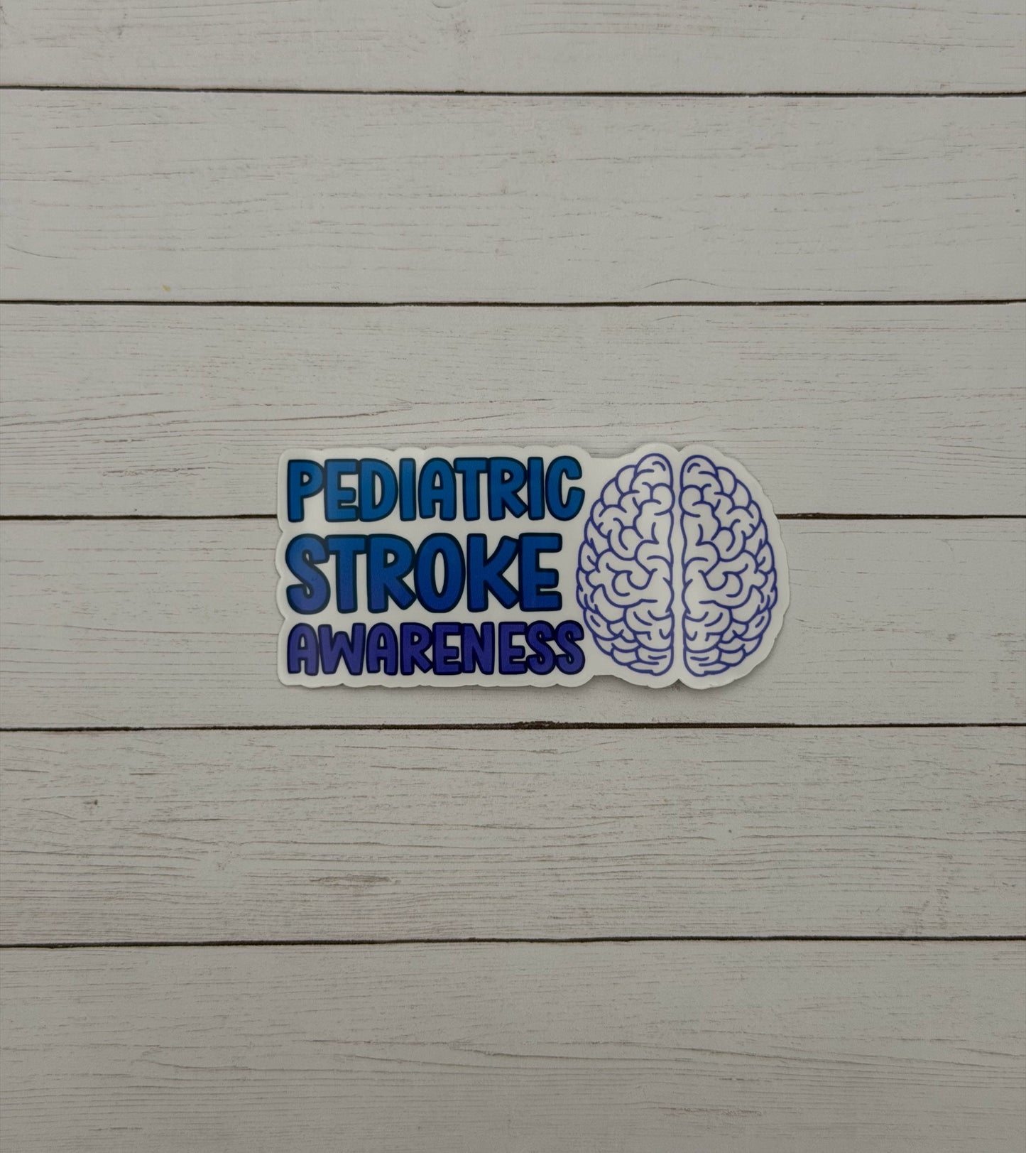 Pediatric Stroke Awareness with Brain Sticker or Magnet