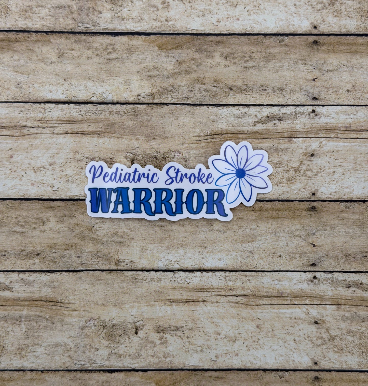 Pediatric Stroke Warrior Flower Sticker or Magnet