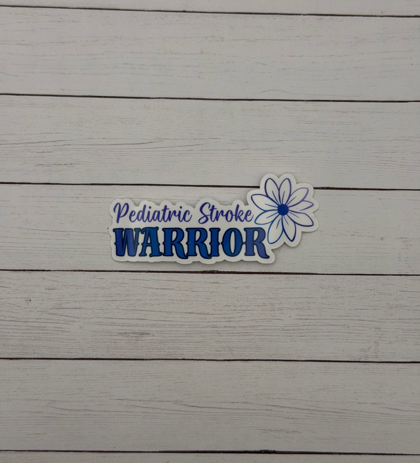 Pediatric Stroke Warrior Flower Sticker or Magnet