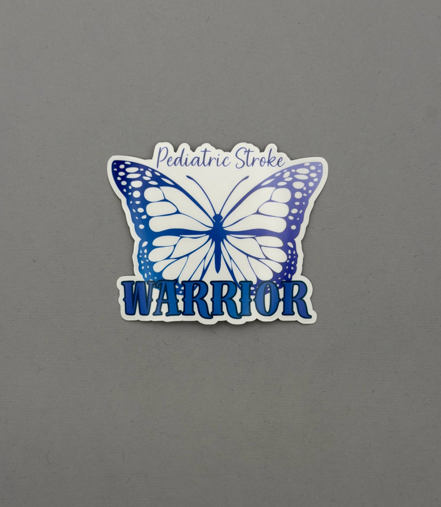 Pediatric Stroke Warrior Butterfly Sticker or Magnet