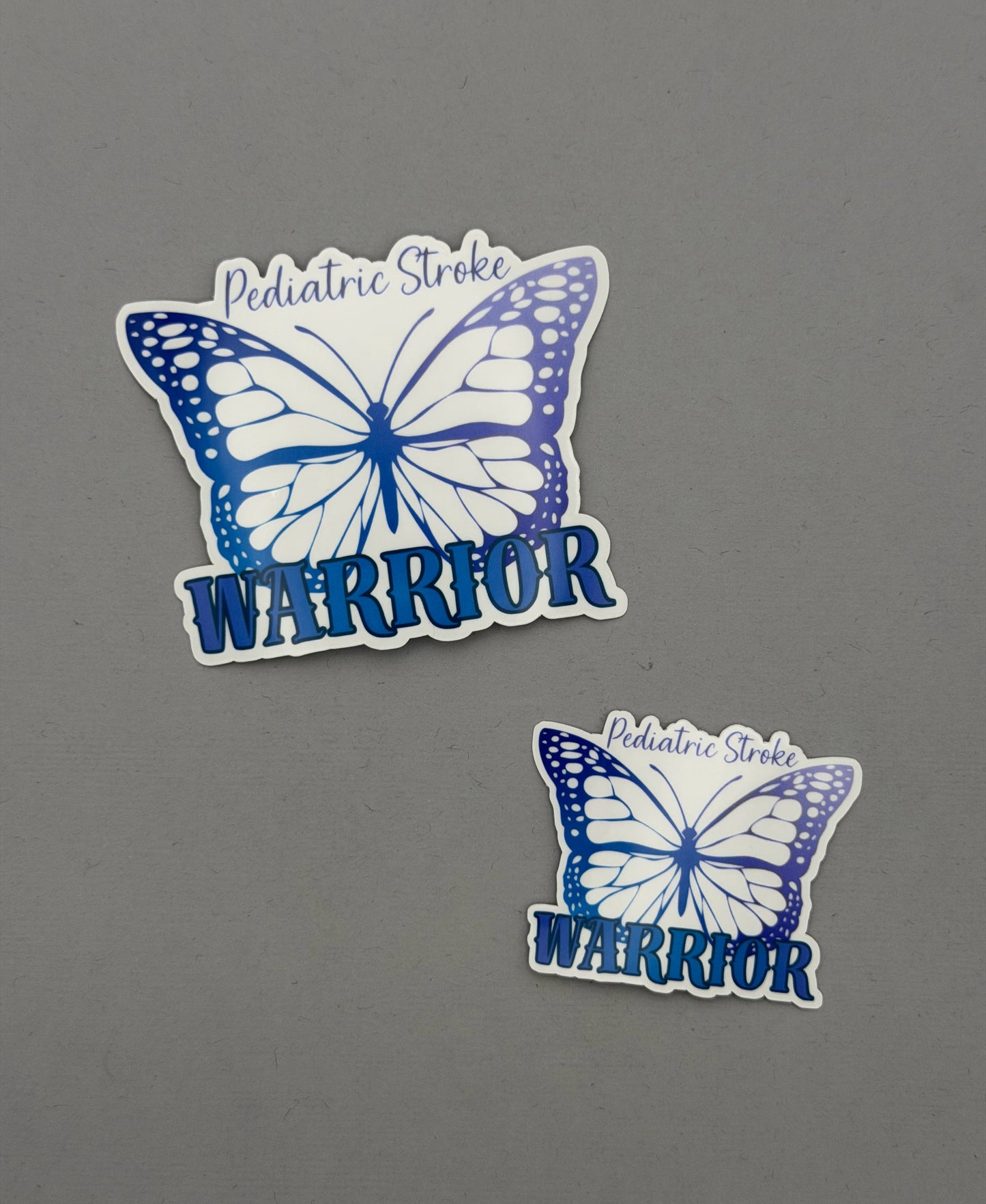 Pediatric Stroke Warrior Butterfly Sticker or Magnet