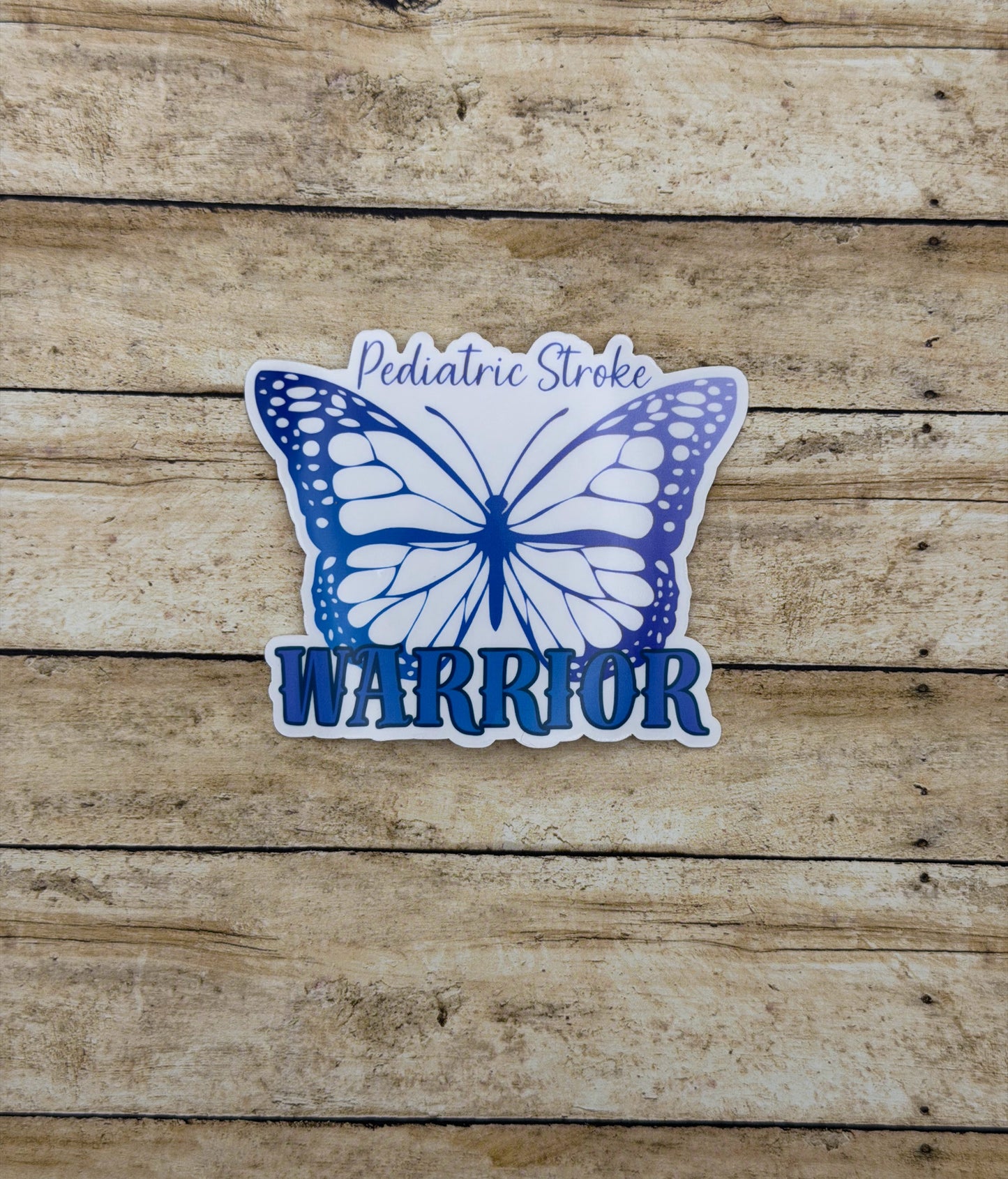 Pediatric Stroke Warrior Butterfly Sticker or Magnet