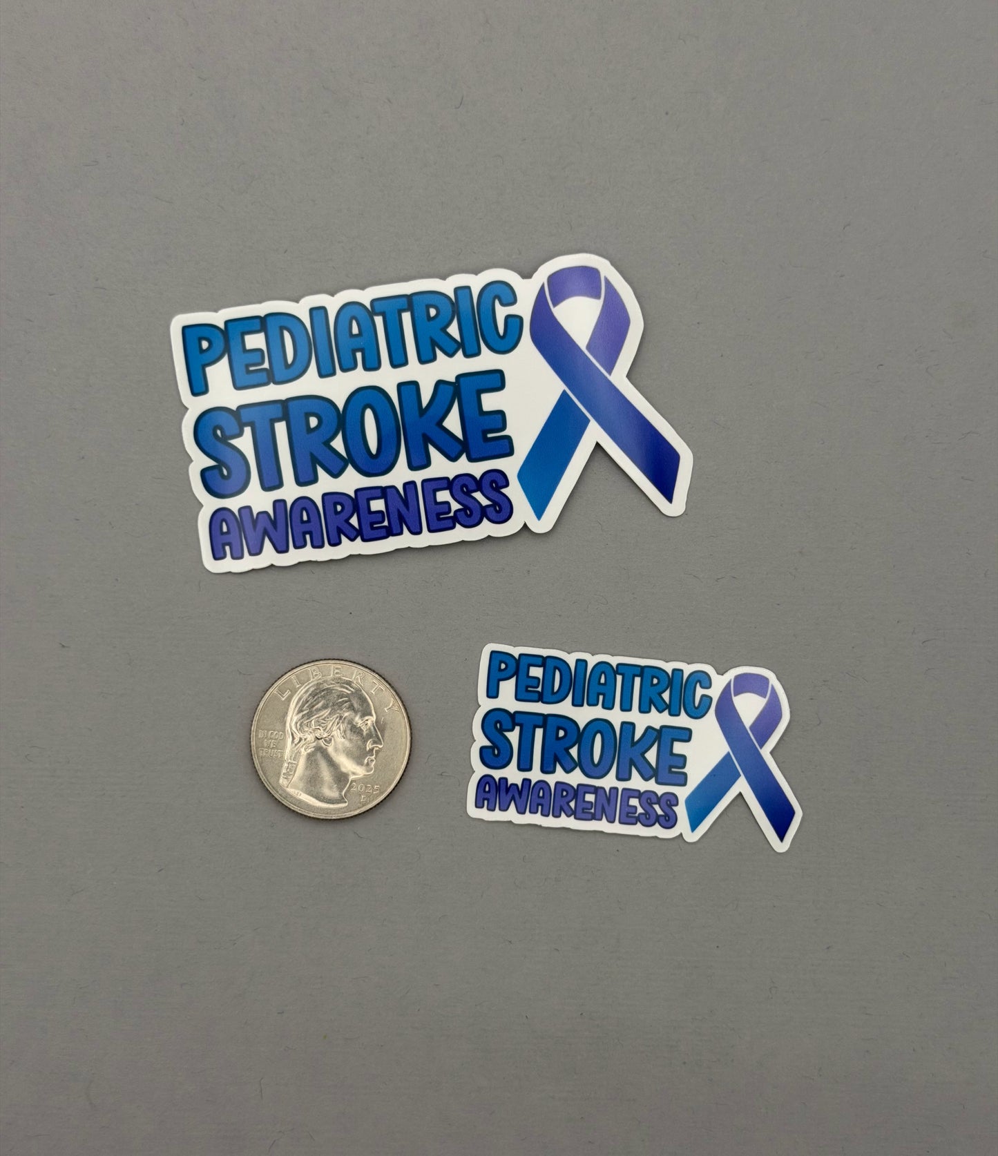 Pediatric Stroke Awareness with Ribbon Sticker or Magnet