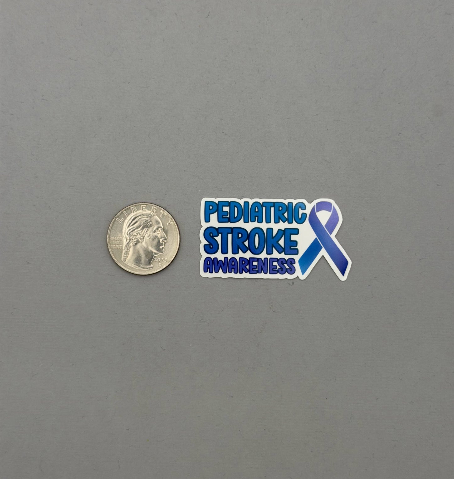 Pediatric Stroke Awareness with Ribbon Sticker or Magnet
