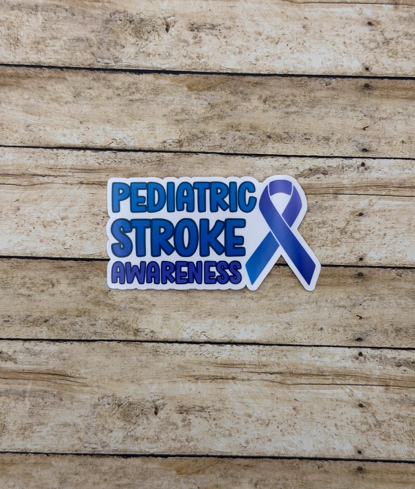 Pediatric Stroke Awareness with Ribbon Sticker or Magnet