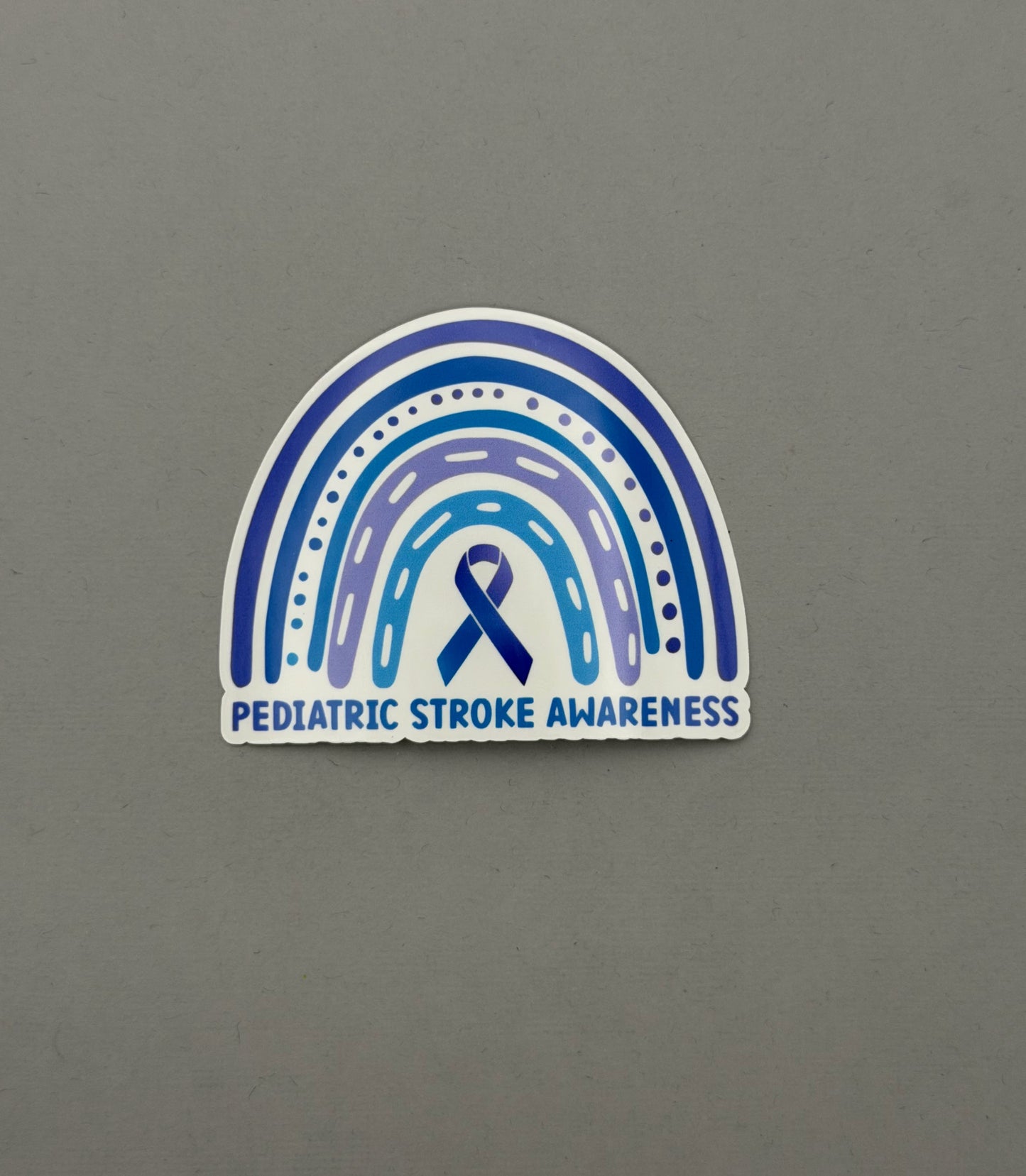 Pediatric Stroke Awareness Rainbow Sticker or Magnet