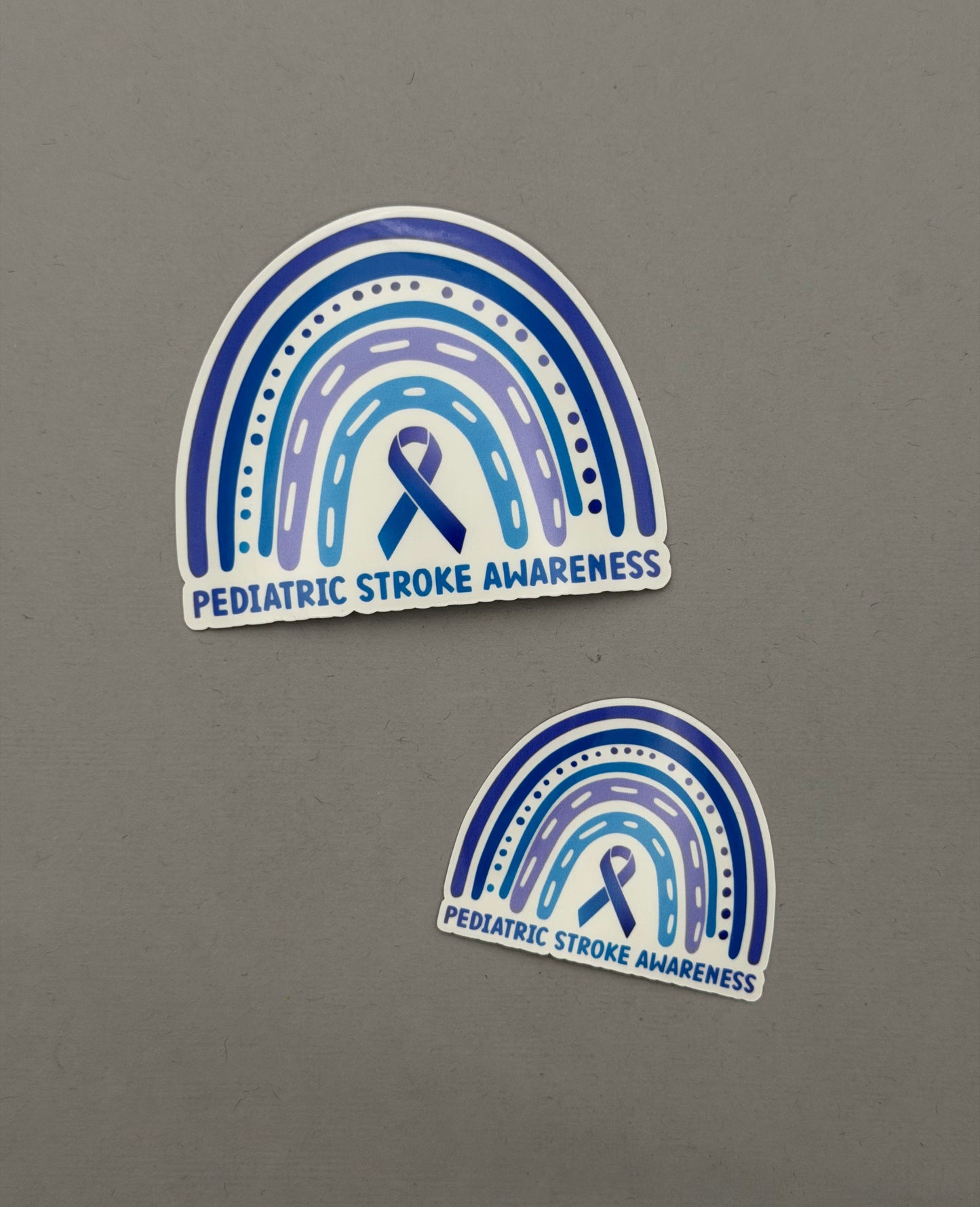 Pediatric Stroke Awareness Rainbow Sticker or Magnet